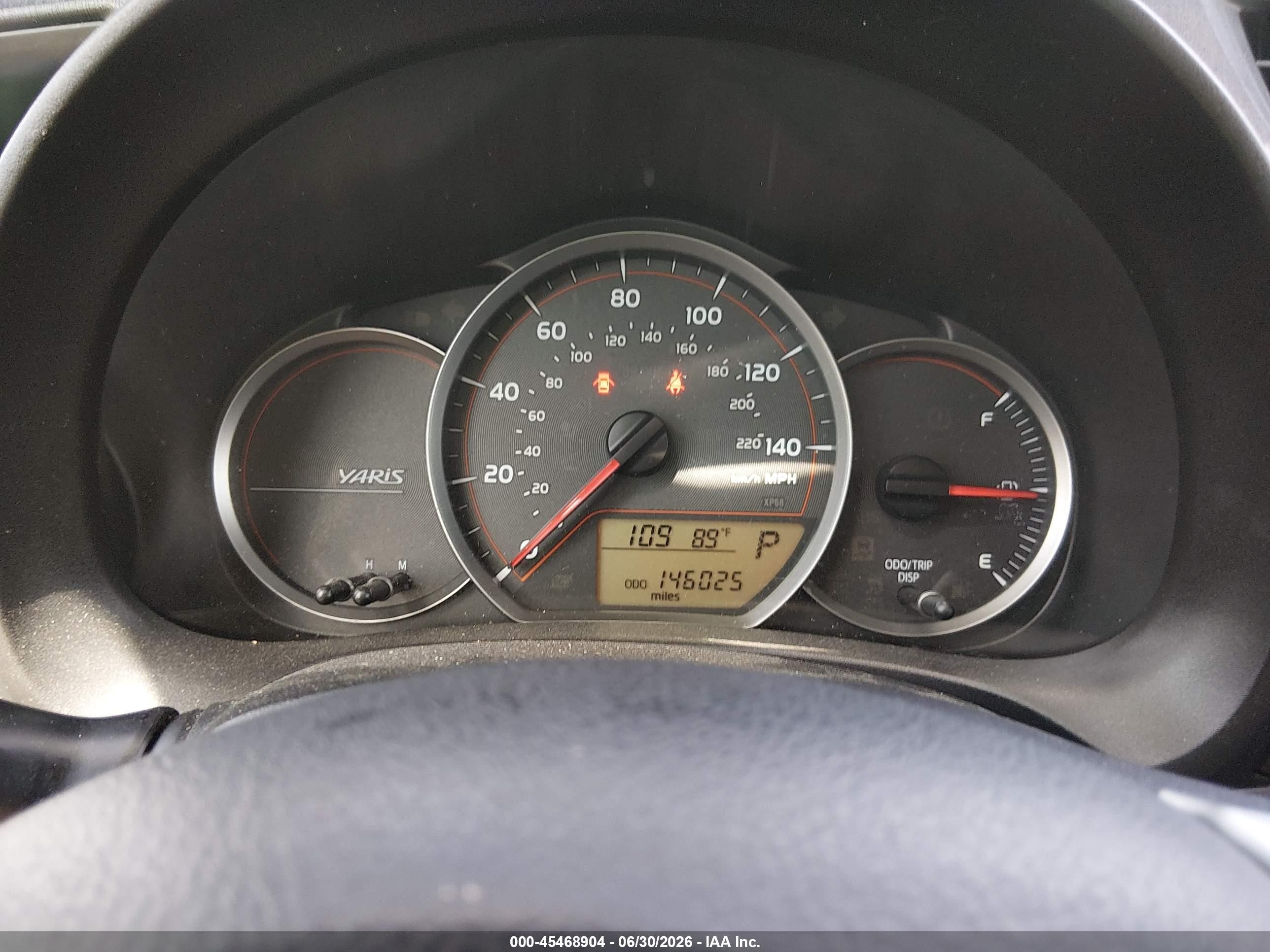2012 Toyota Yaris Le Белый vin: JTDKTUD39CD514650