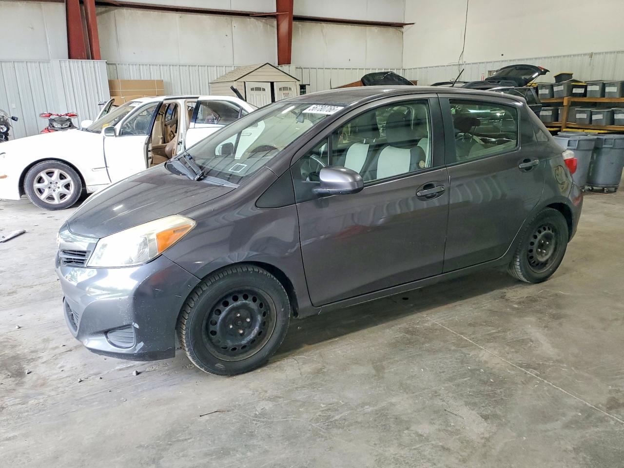 2012 Toyota Yaris 5-door L Gray vin: JTDKTUD39CD519055