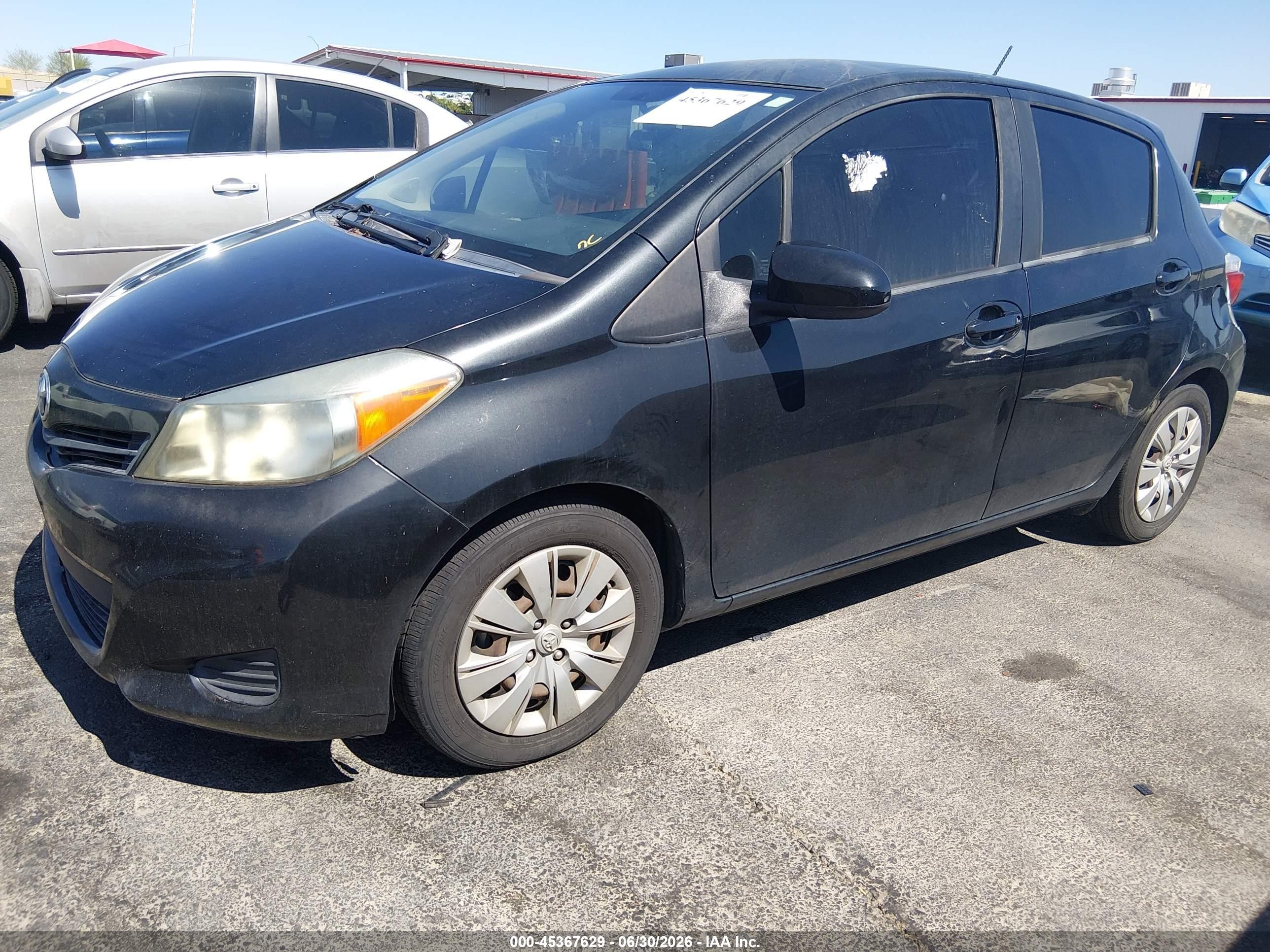 2013 Toyota Yaris   Black vin: JTDKTUD39DD549528
