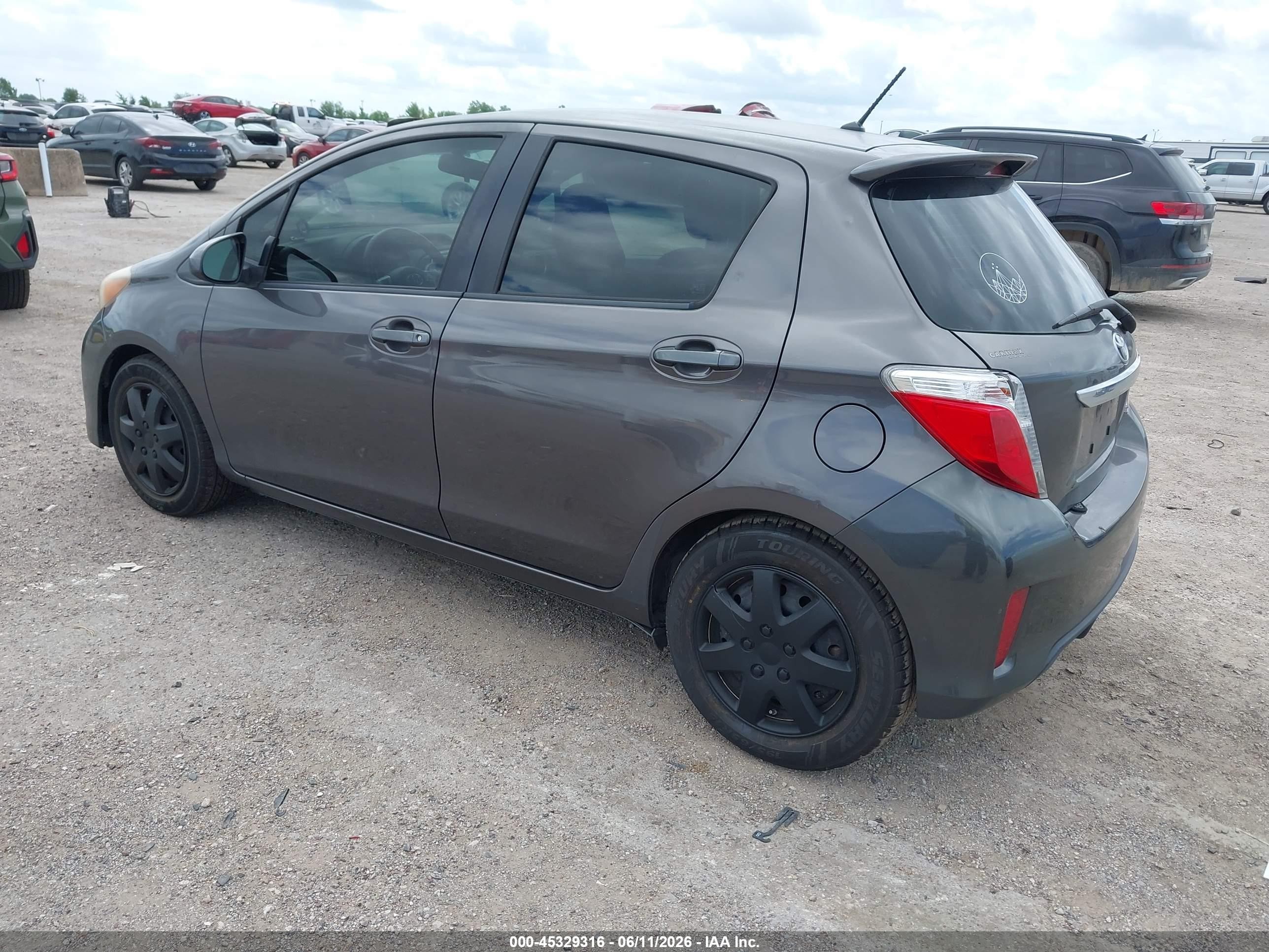 2013 Toyota Yaris Se Gray vin: JTDKTUD39DD564241