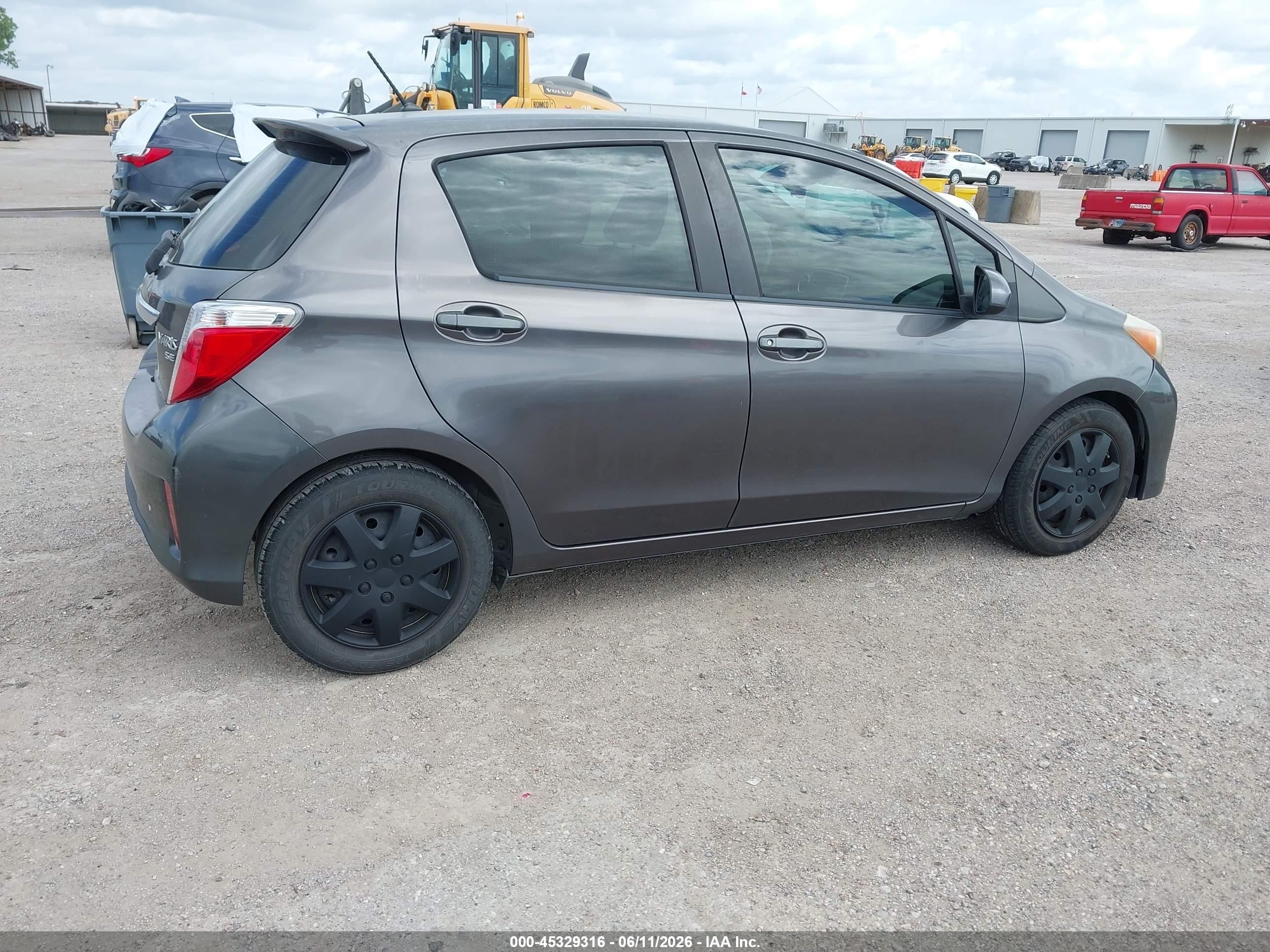 2013 Toyota Yaris Se Gray vin: JTDKTUD39DD564241