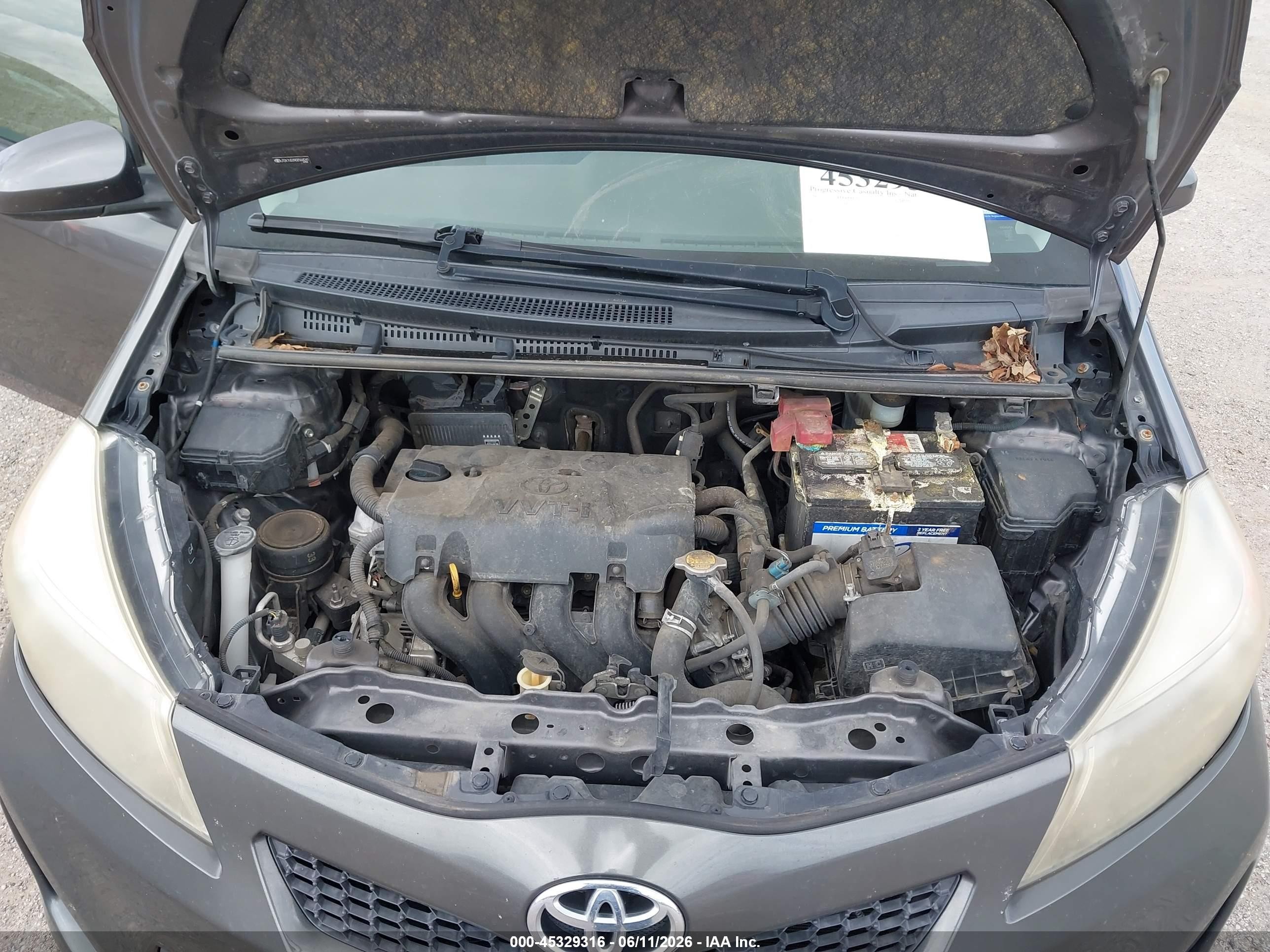2013 Toyota Yaris Se Gray vin: JTDKTUD39DD564241