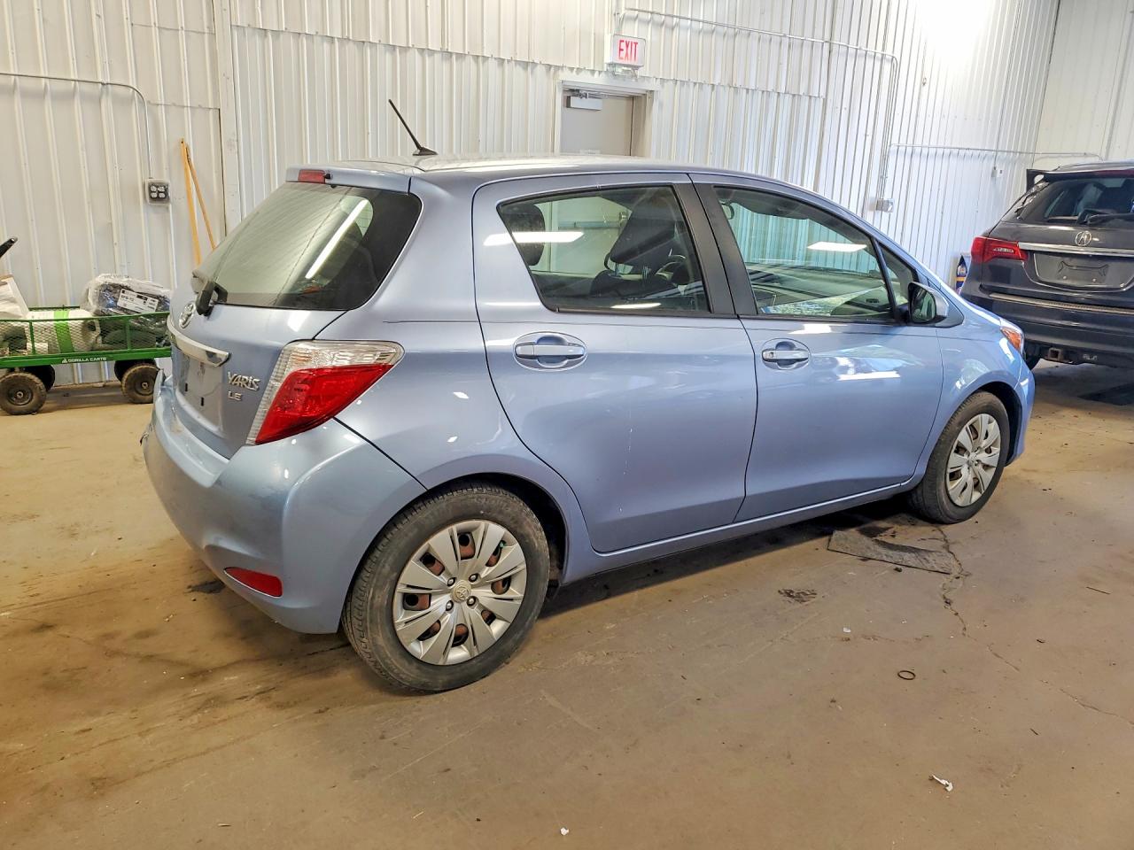 2012 Toyota Yaris Blue vin: JTDKTUD3XCD511403