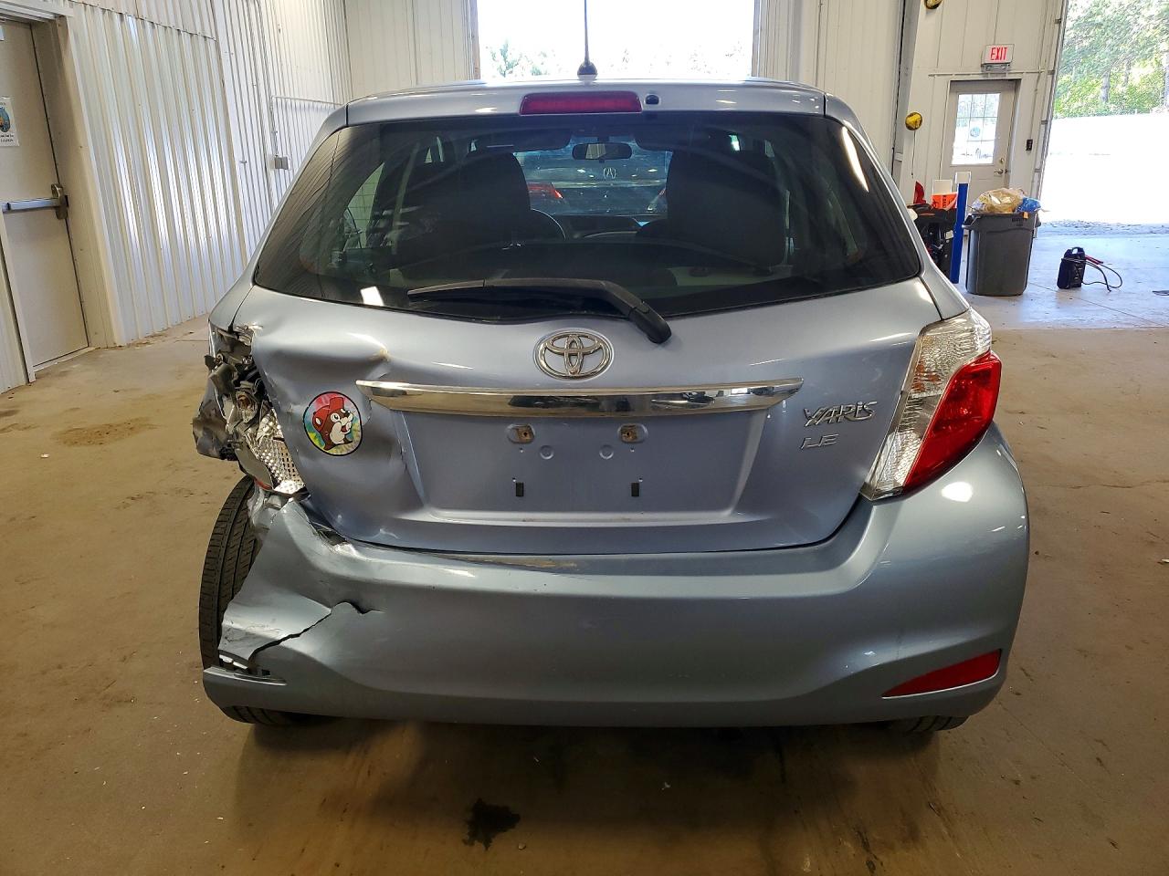 2012 Toyota Yaris Blue vin: JTDKTUD3XCD511403
