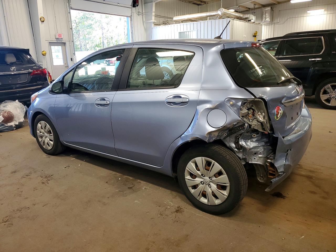2012 Toyota Yaris Blue vin: JTDKTUD3XCD511403