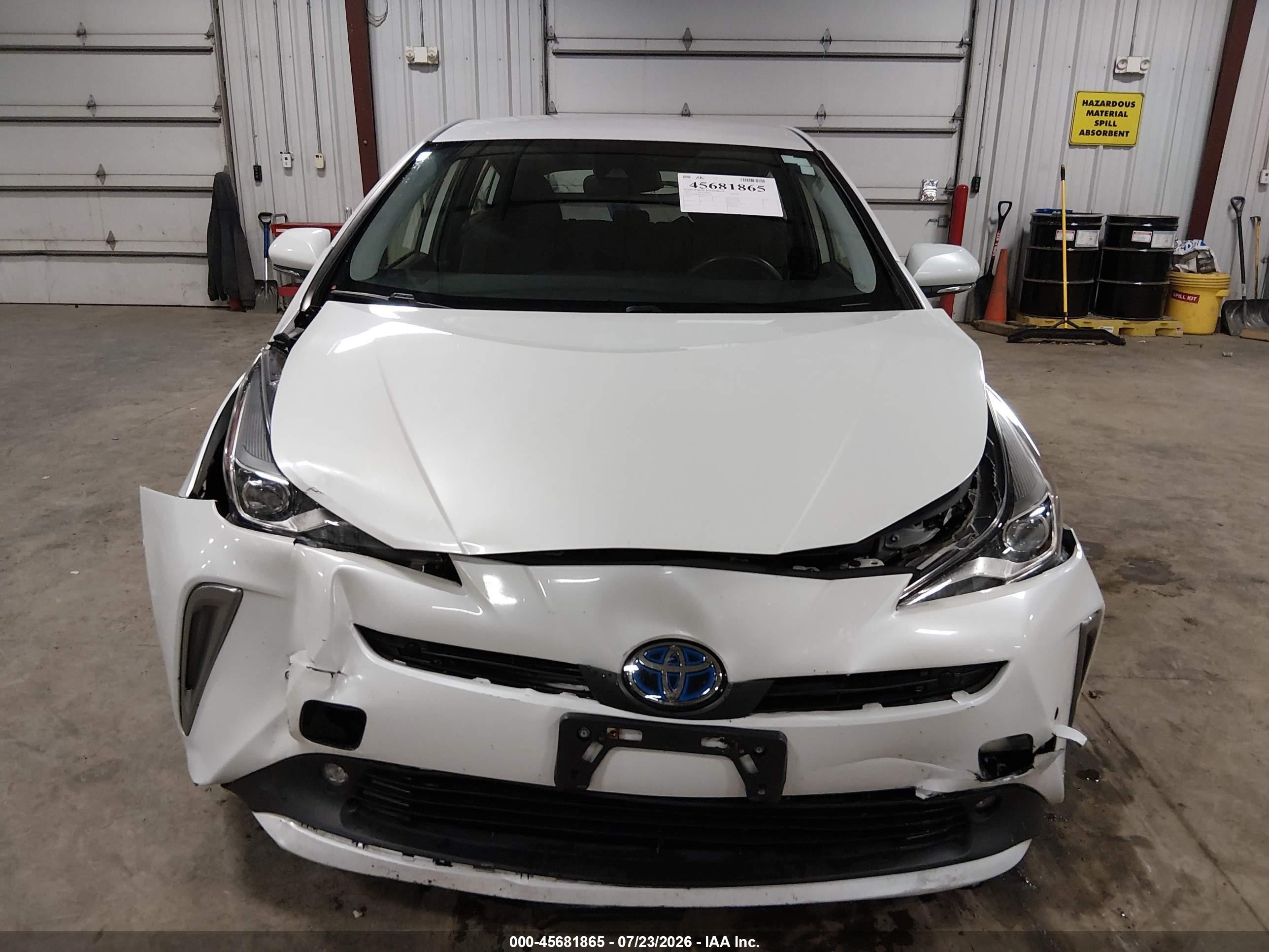 2021 Toyota Prius Le Awd-e White vin: JTDL9MFU2M3023546