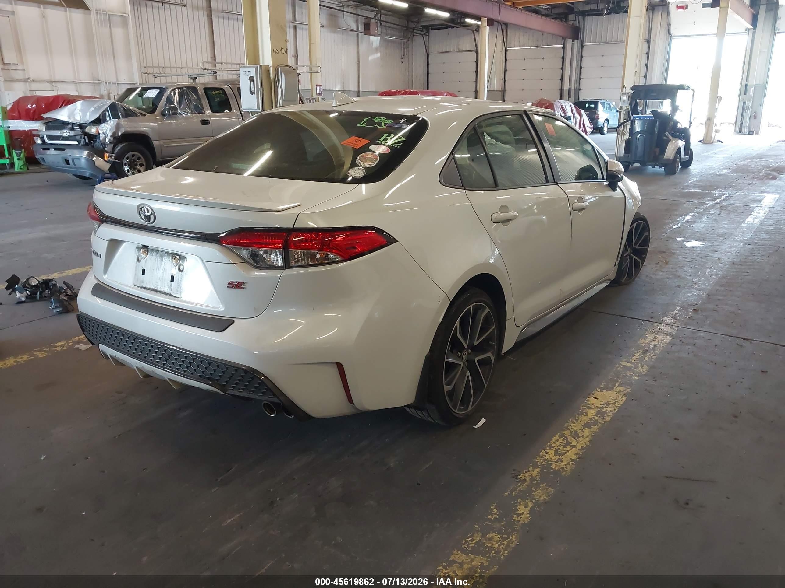 2022 Toyota Corolla Se 6mt White vin: JTDM4MCE1NJ094833