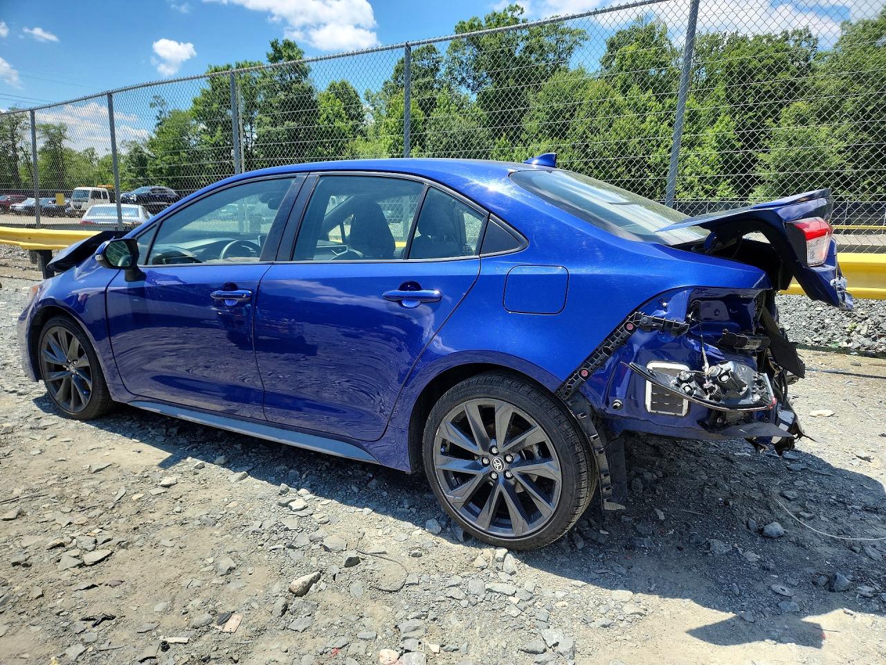 2021 Toyota Corolla Se Blue vin: JTDP4MCE6MJ057966