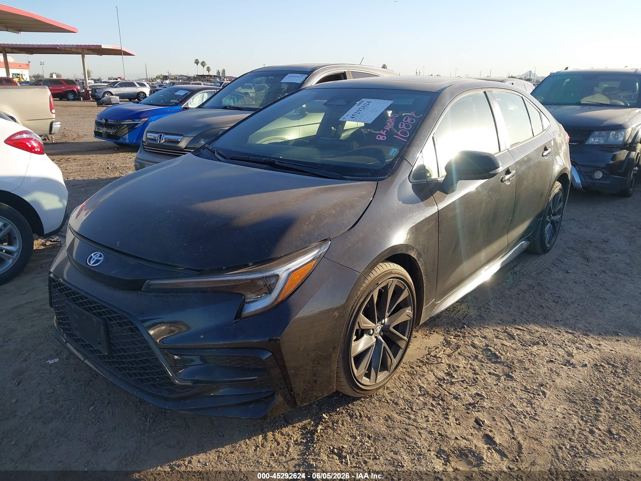 2024 Toyota Corolla Se Черный vin: JTDP4MCEXR3520641