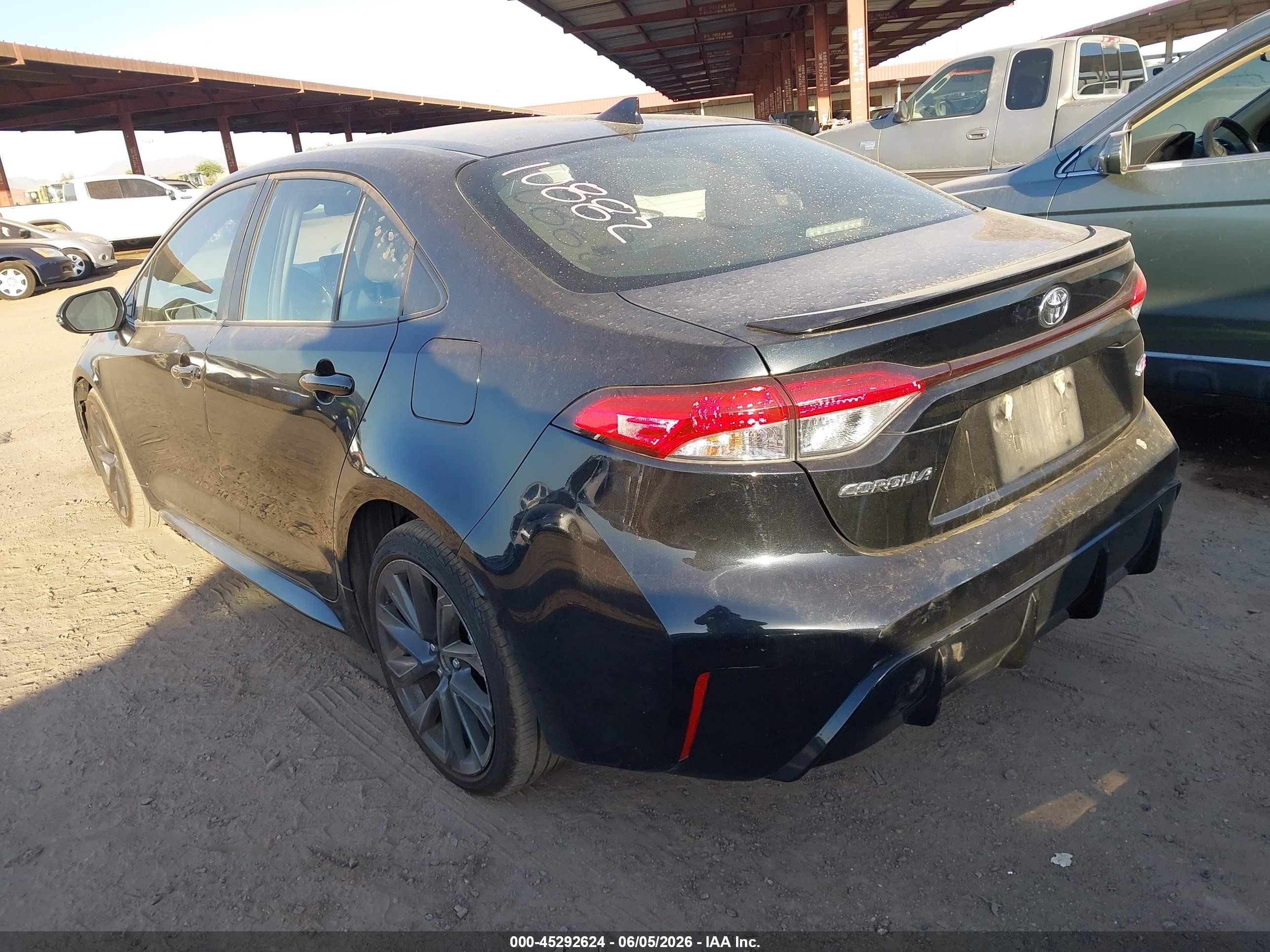 2024 Toyota Corolla Se Черный vin: JTDP4MCEXR3520641