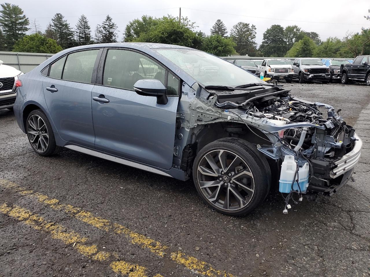 2020 Toyota Corolla Se Blue vin: JTDP4RCE0LJ013859
