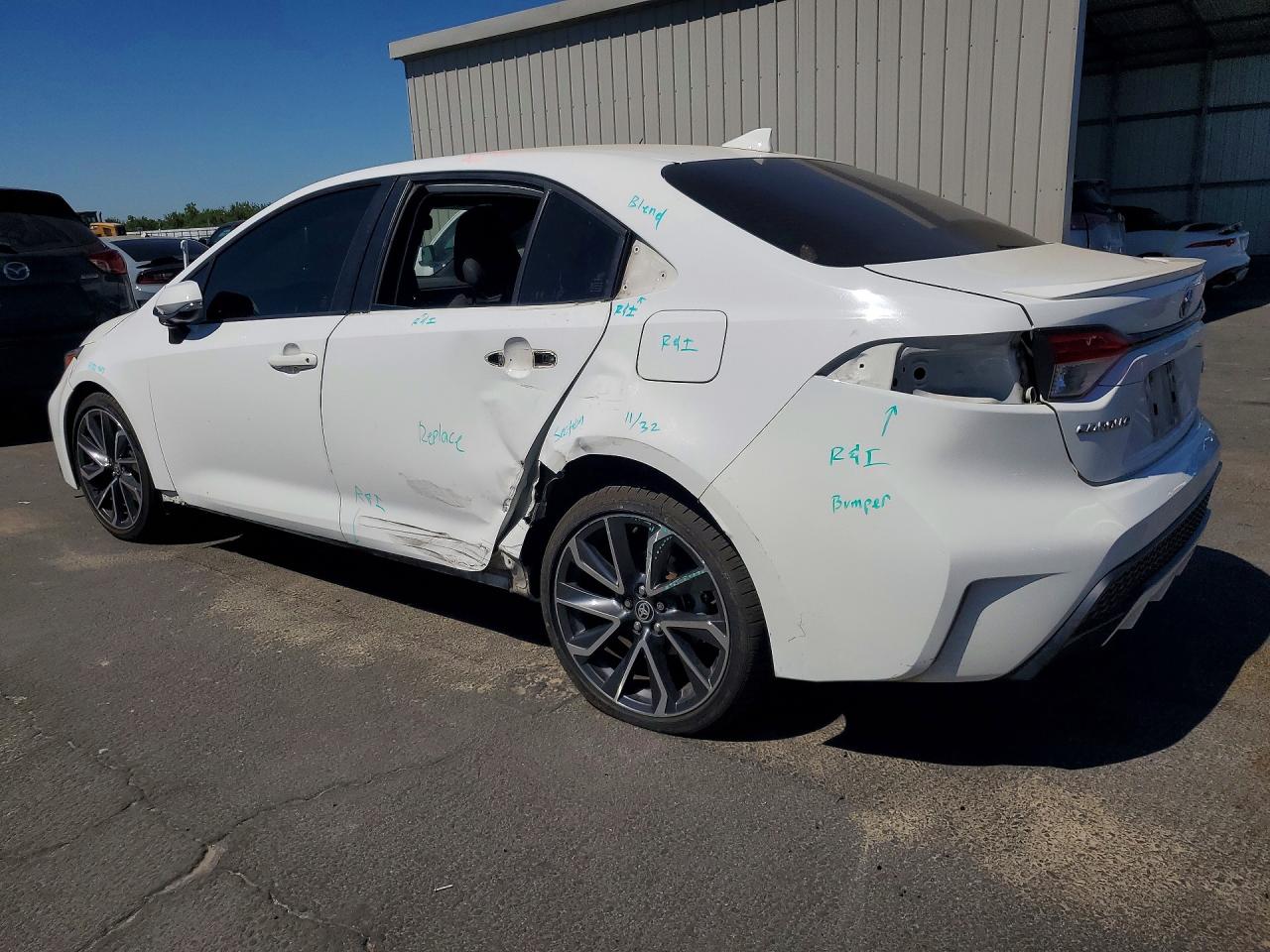 2020 Toyota Corolla Se White vin: JTDP4RCE2LJ017573