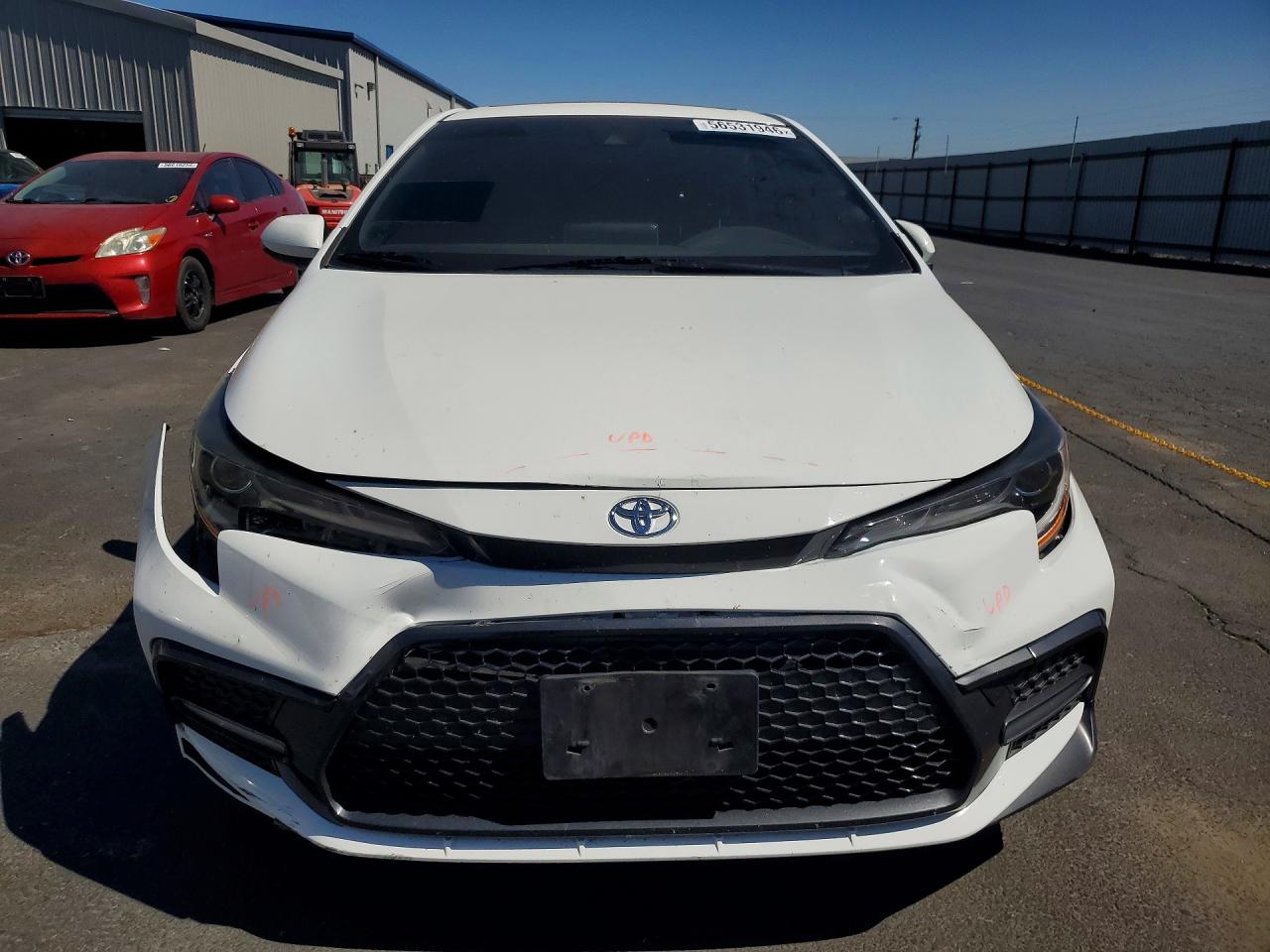 2020 Toyota Corolla Se White vin: JTDP4RCE2LJ017573