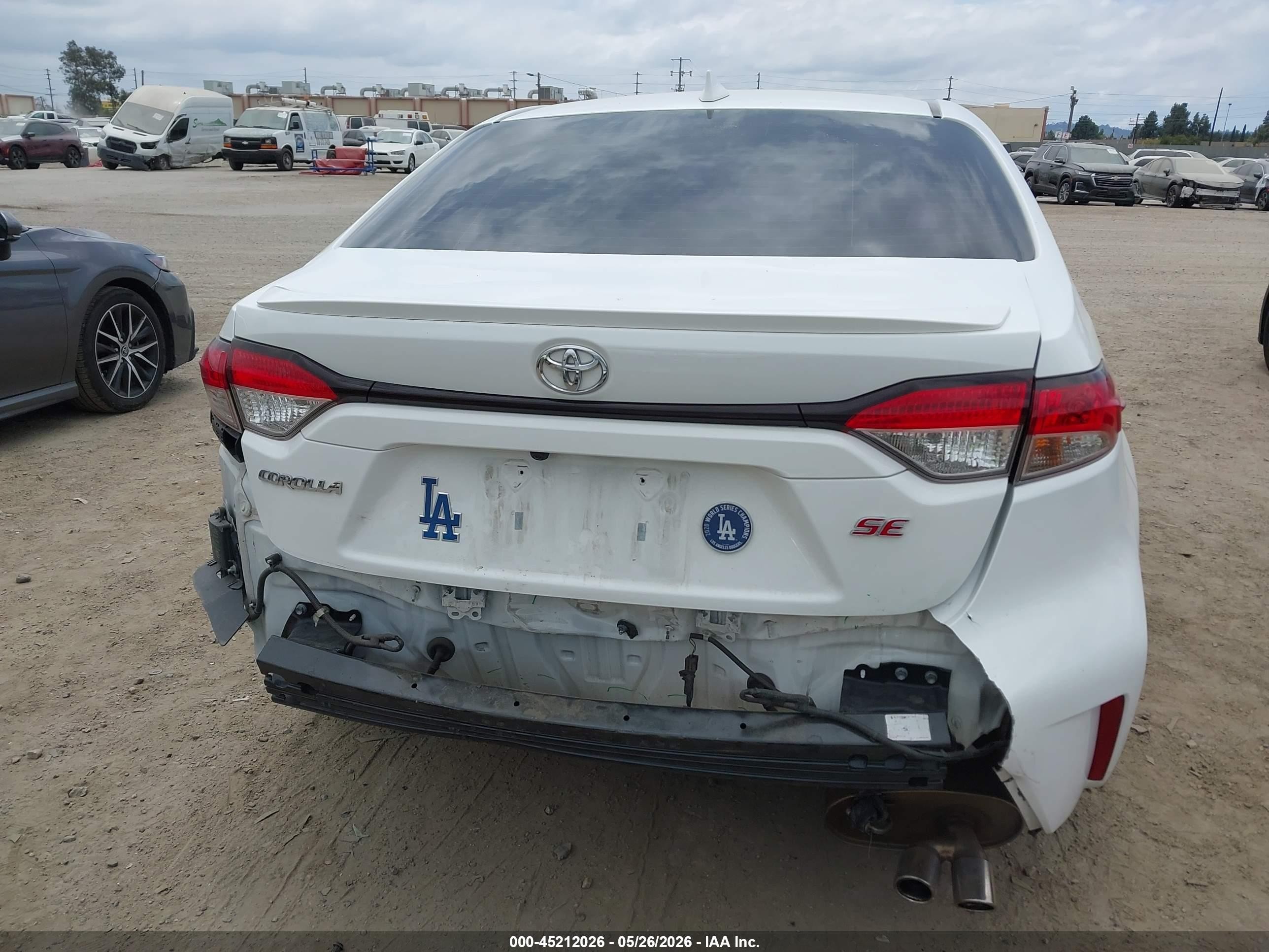 2020 Toyota Corolla Se White vin: JTDP4RCE4LJ029384