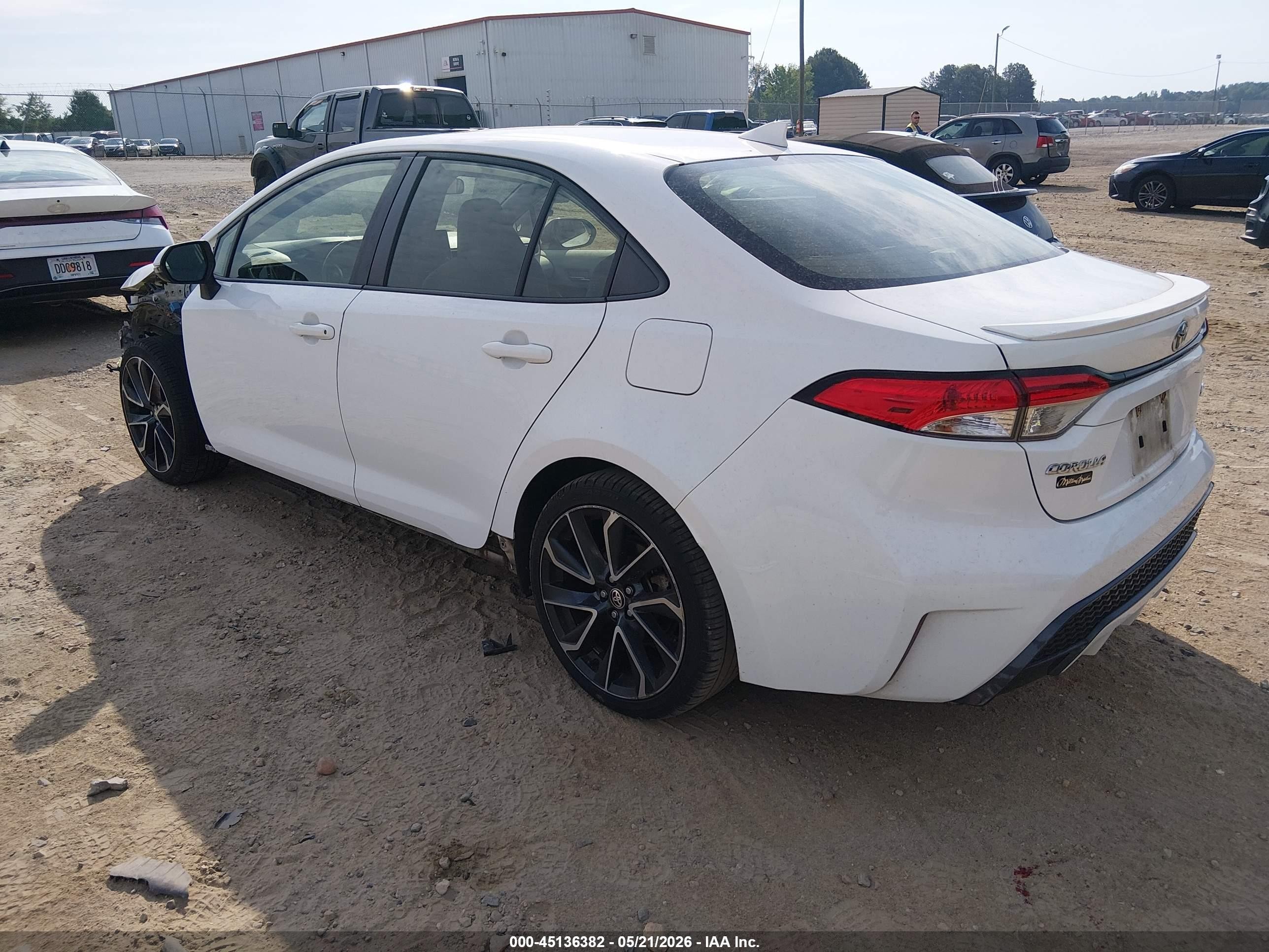 2020 Toyota Corolla Se White vin: JTDP4RCE7LJ030545