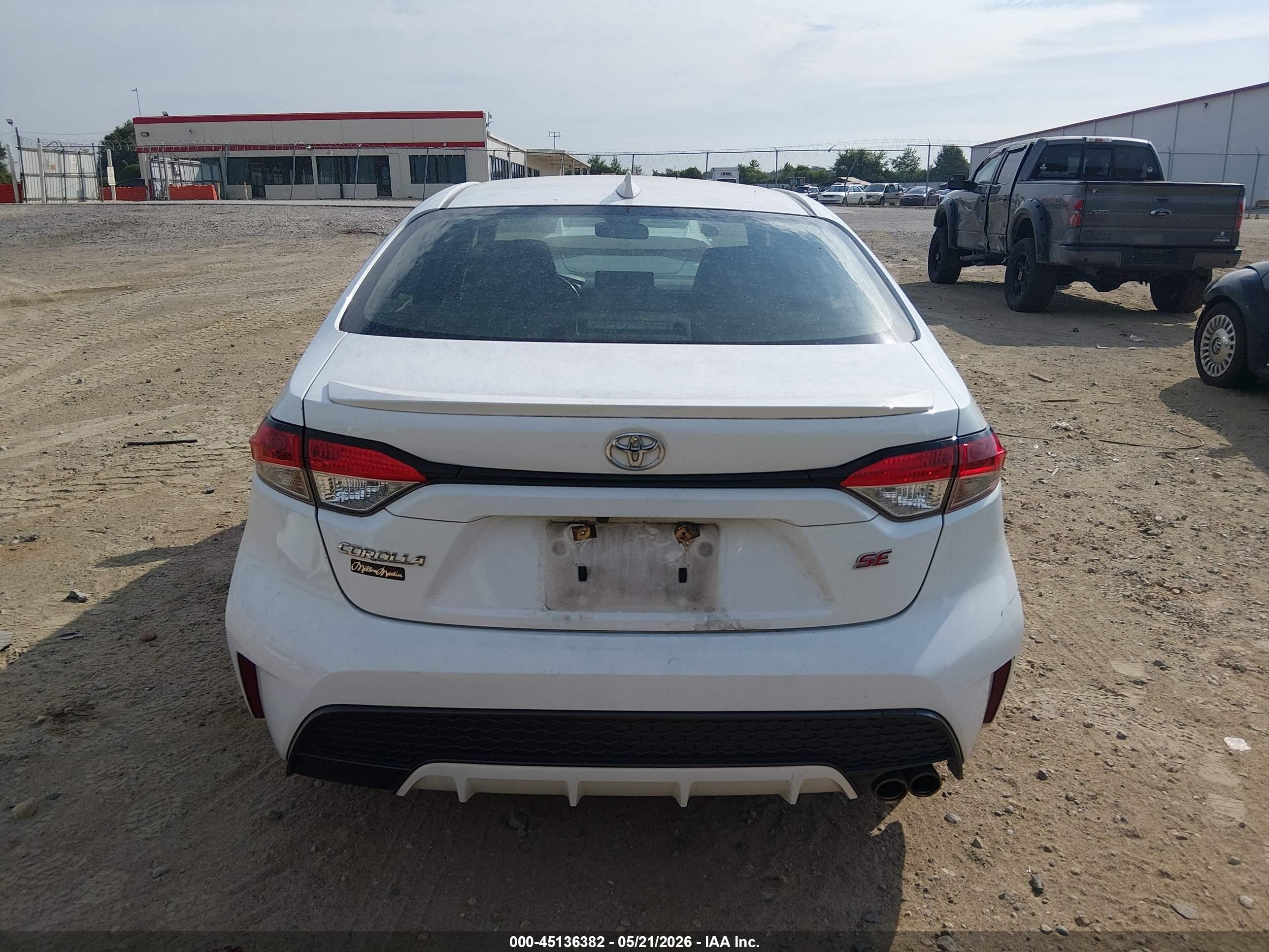 2020 Toyota Corolla Se White vin: JTDP4RCE7LJ030545