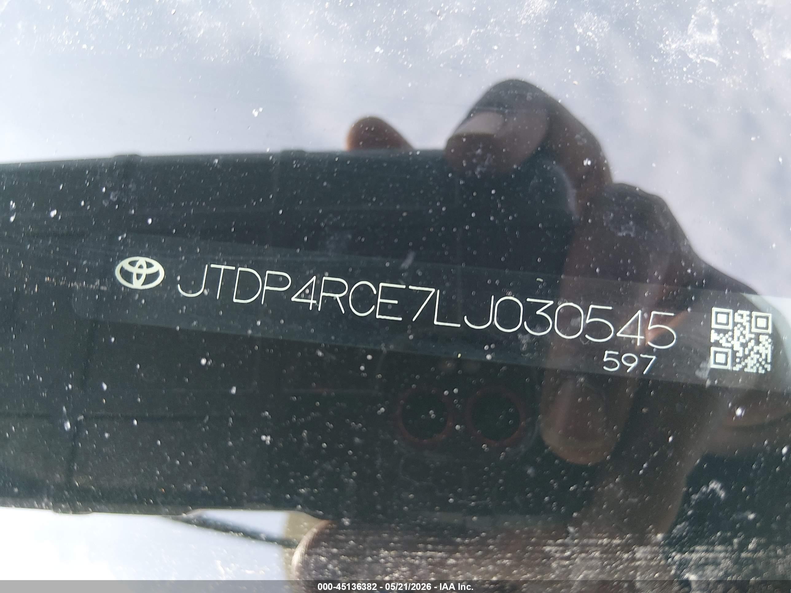 2020 Toyota Corolla Se White vin: JTDP4RCE7LJ030545