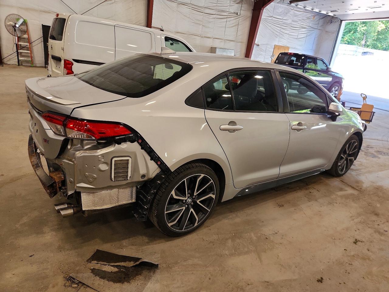 2022 Toyota Corolla Se Silver vin: JTDS4MCE0NJ097228