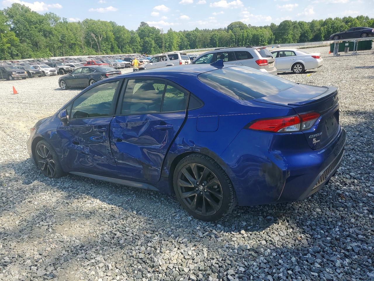 2021 Toyota Corolla Se Синий vin: JTDS4MCE3MJ059409