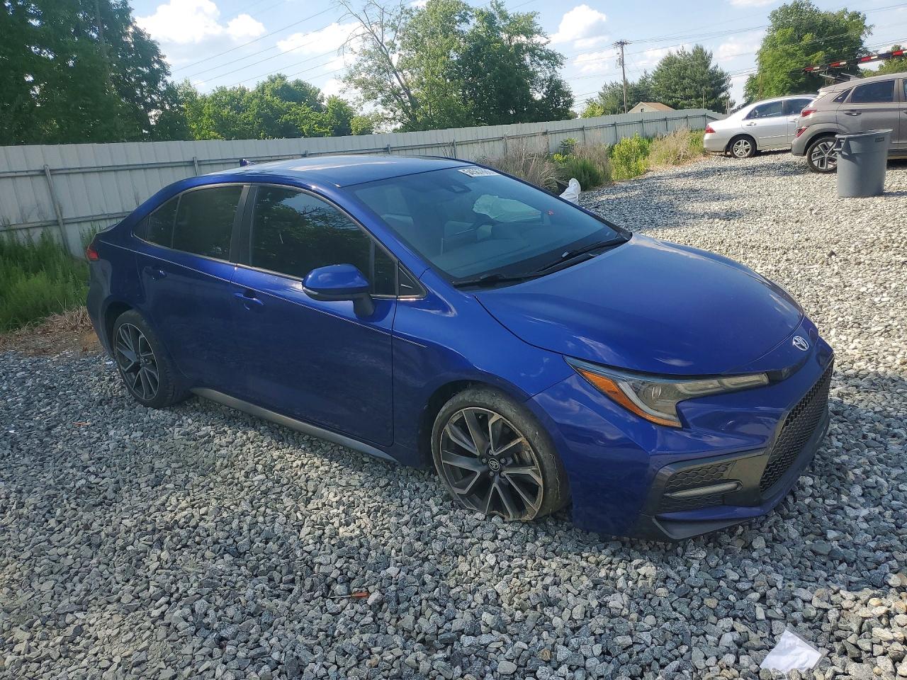 2021 Toyota Corolla Se Синий vin: JTDS4MCE3MJ059409