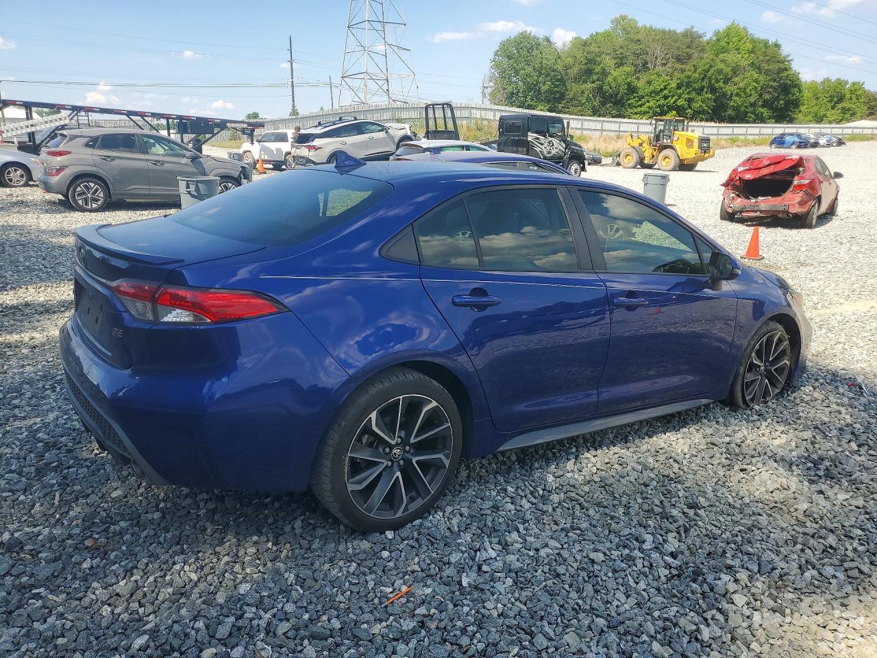 2021 Toyota Corolla Se Синий vin: JTDS4MCE3MJ059409