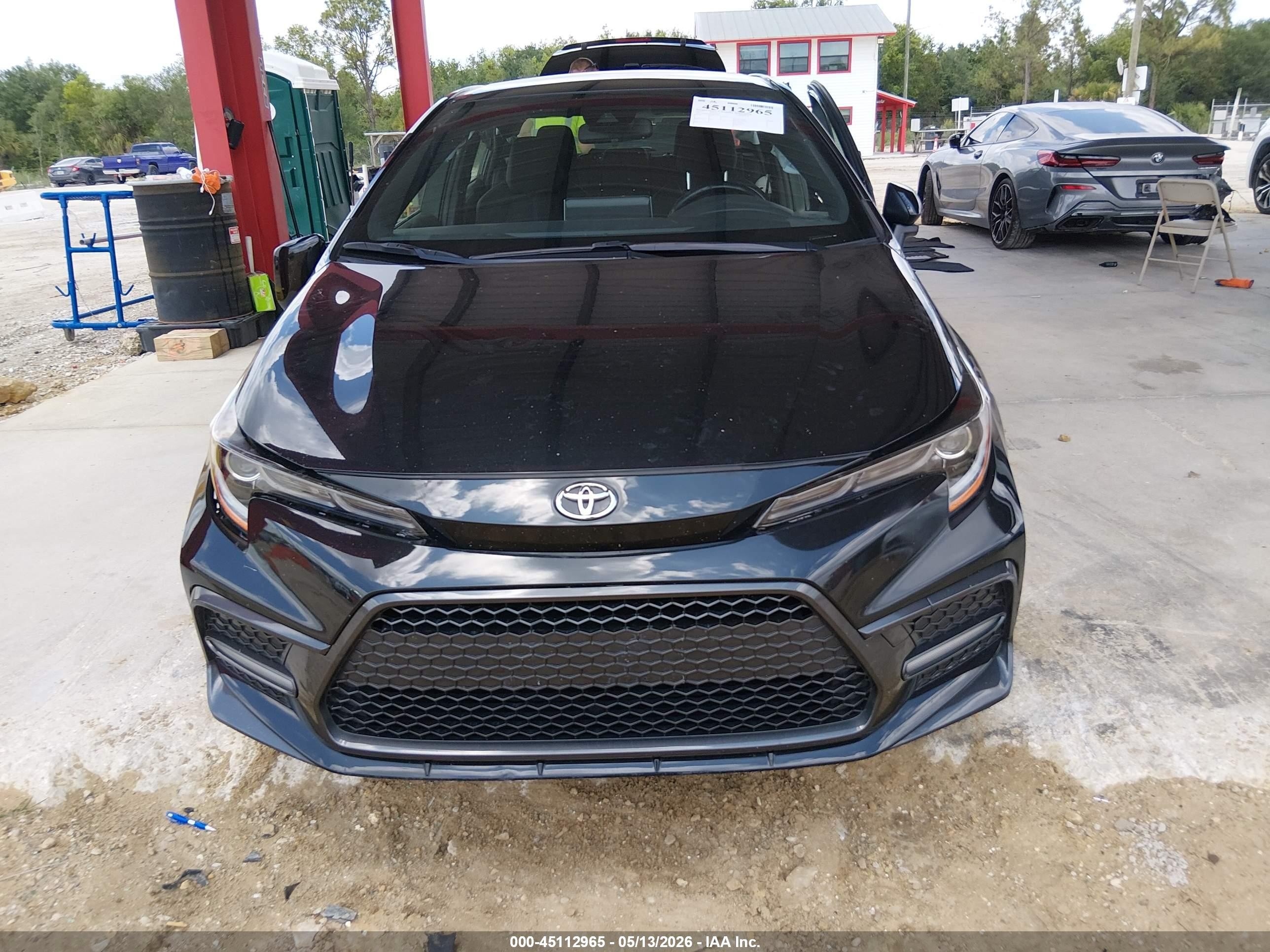 2021 Toyota Corolla Se Black vin: JTDS4MCE4MJ057295