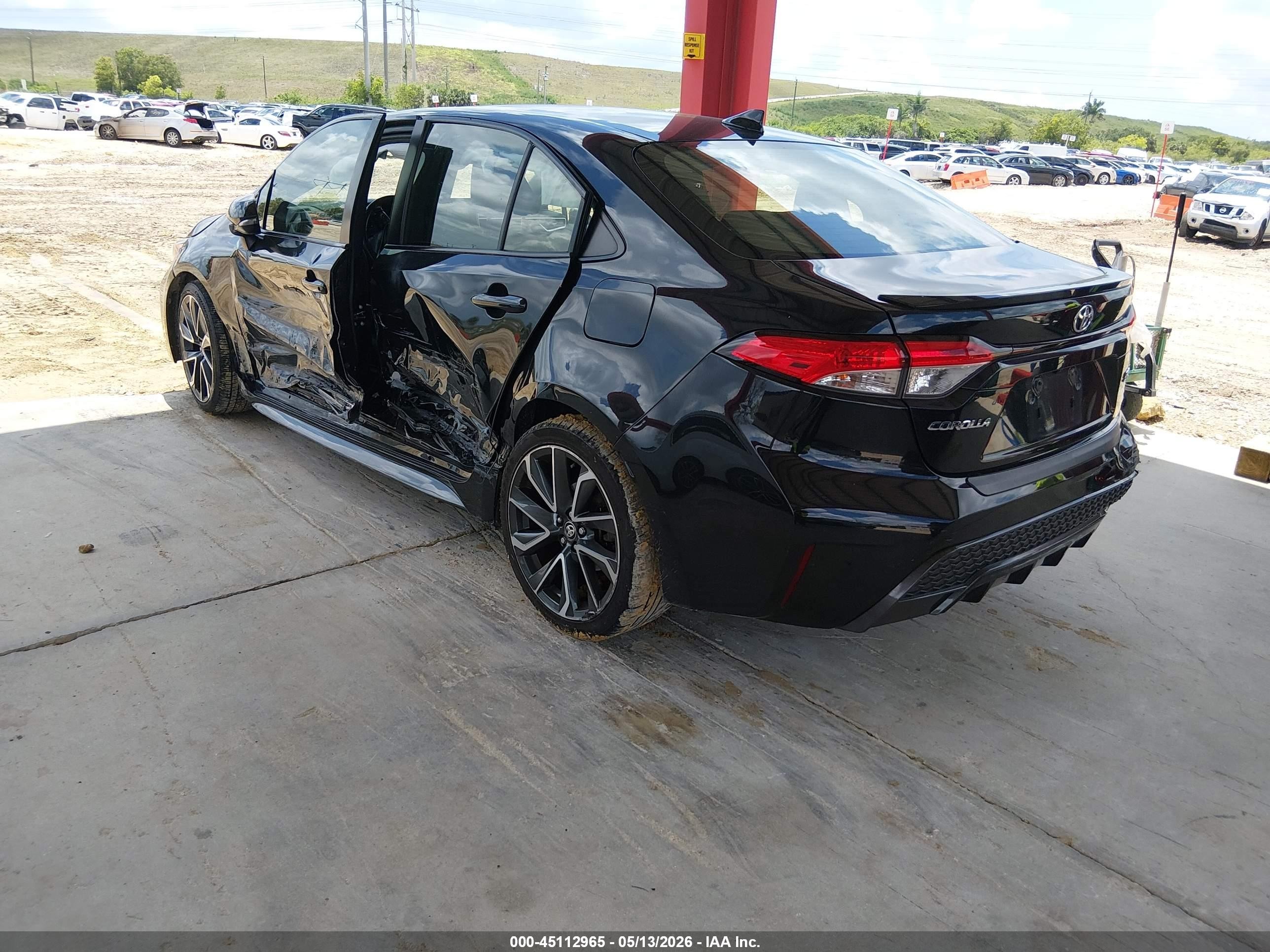 2021 Toyota Corolla Se Black vin: JTDS4MCE4MJ057295