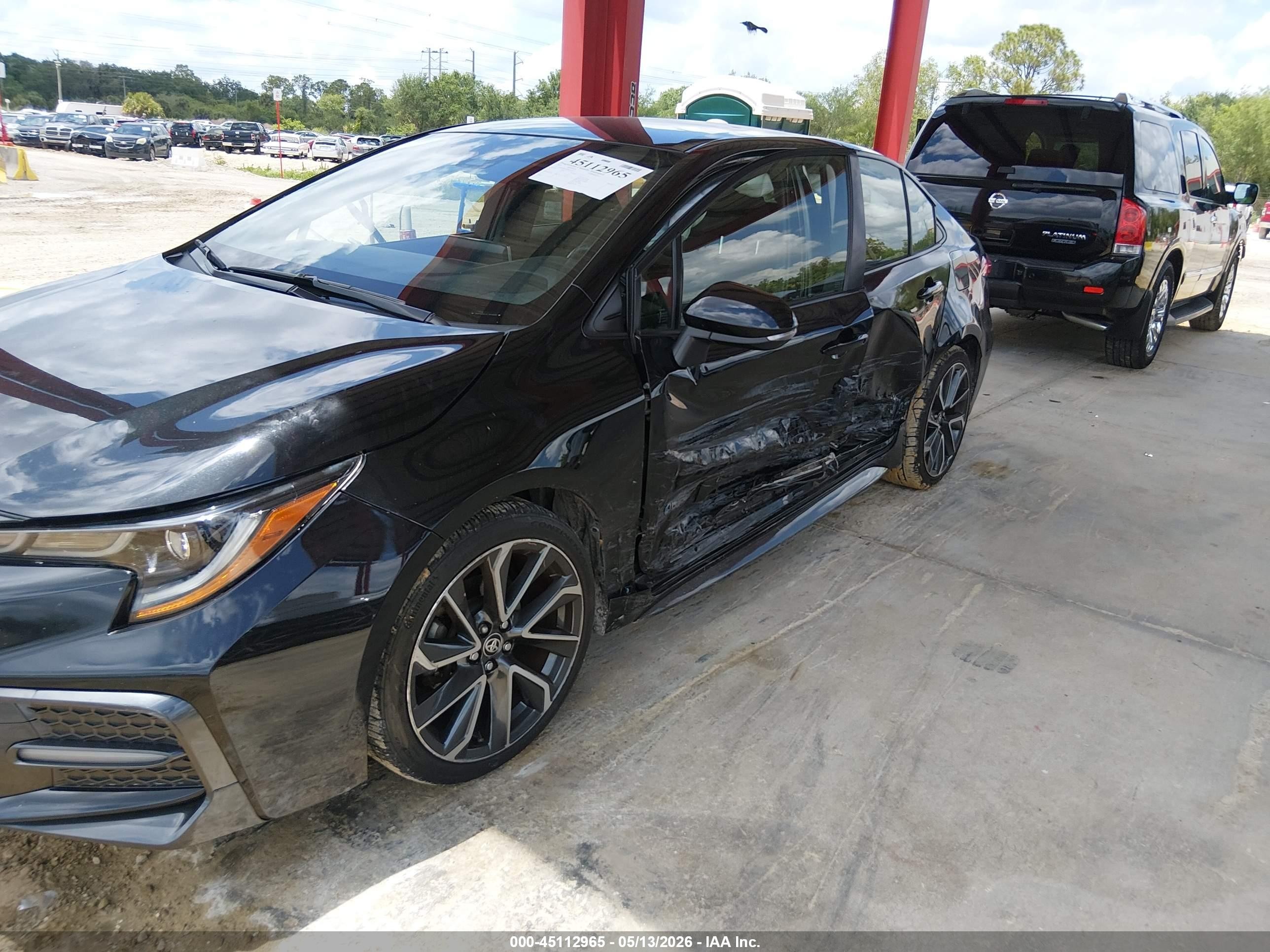 2021 Toyota Corolla Se Black vin: JTDS4MCE4MJ057295