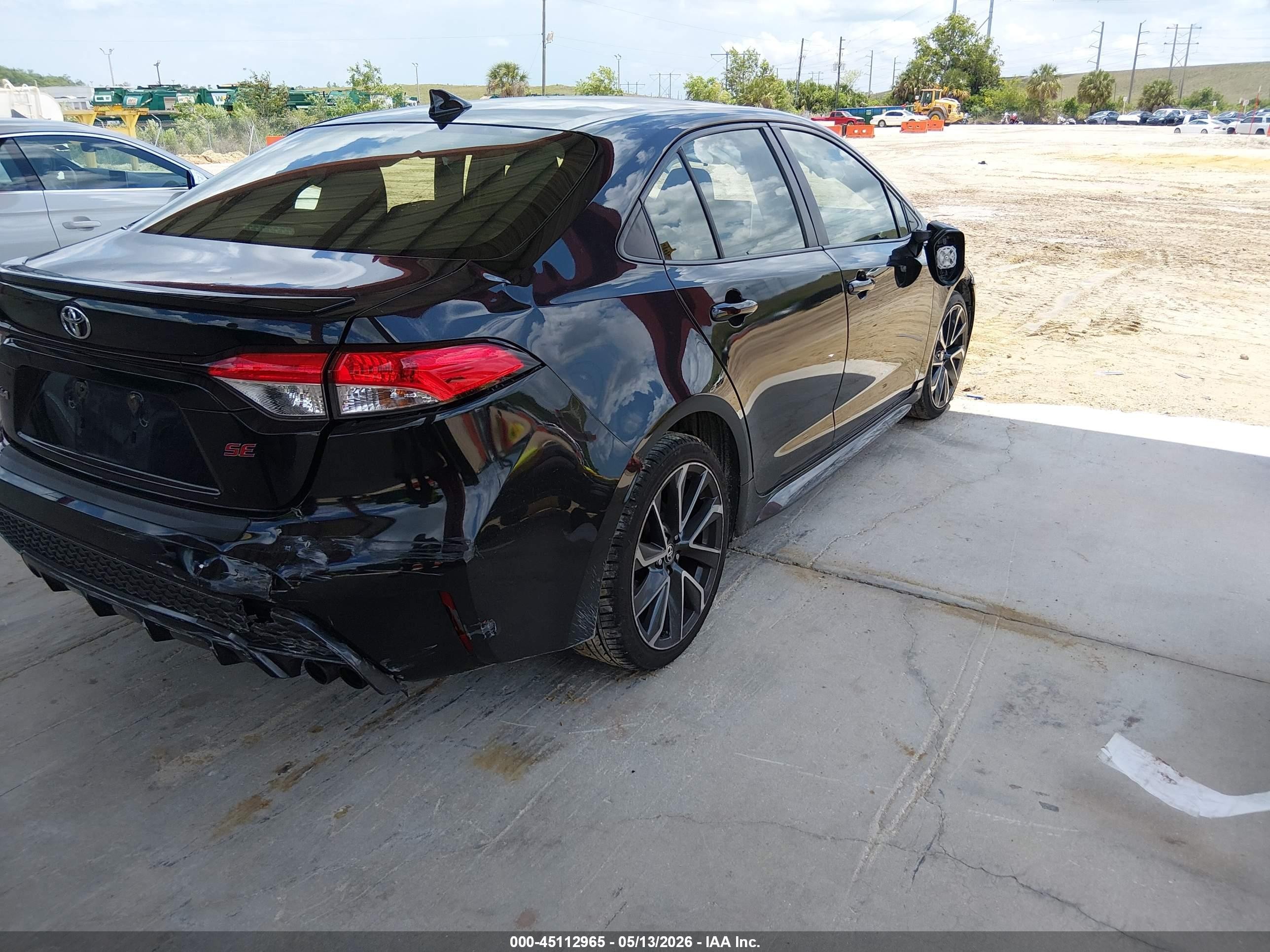 2021 Toyota Corolla Se Black vin: JTDS4MCE4MJ057295