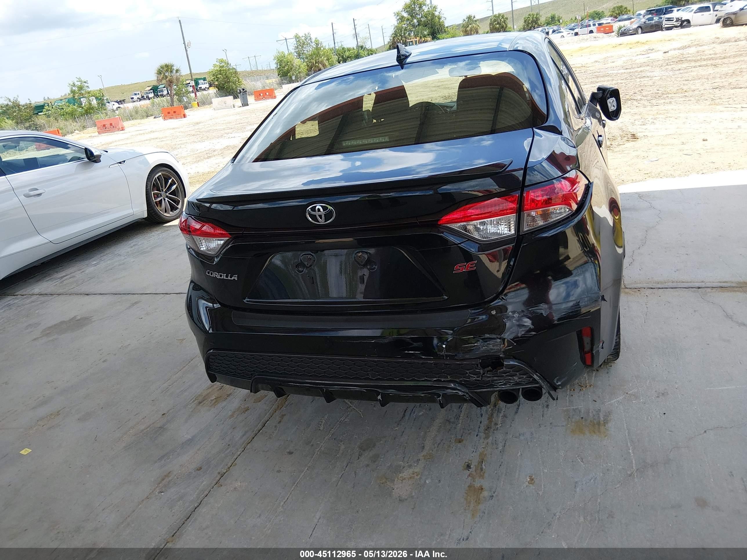 2021 Toyota Corolla Se Black vin: JTDS4MCE4MJ057295