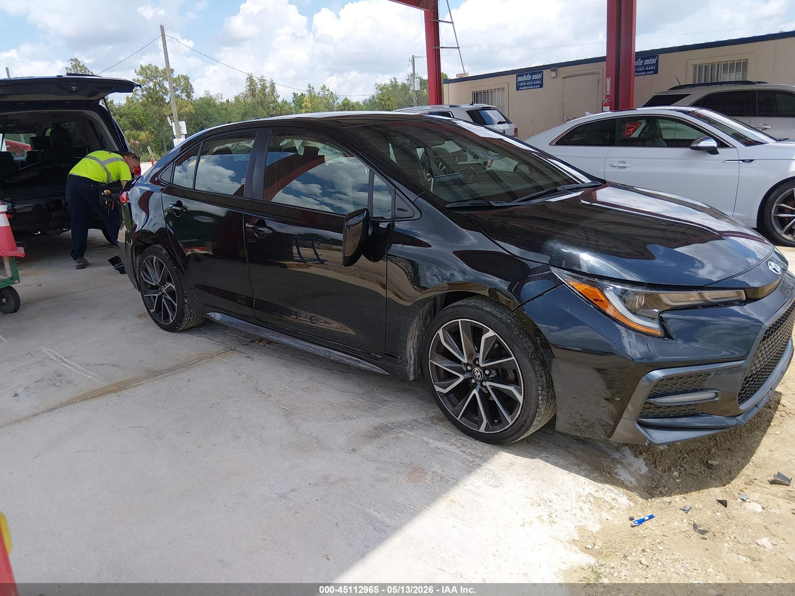 2021 Toyota Corolla Se Black vin: JTDS4MCE4MJ057295