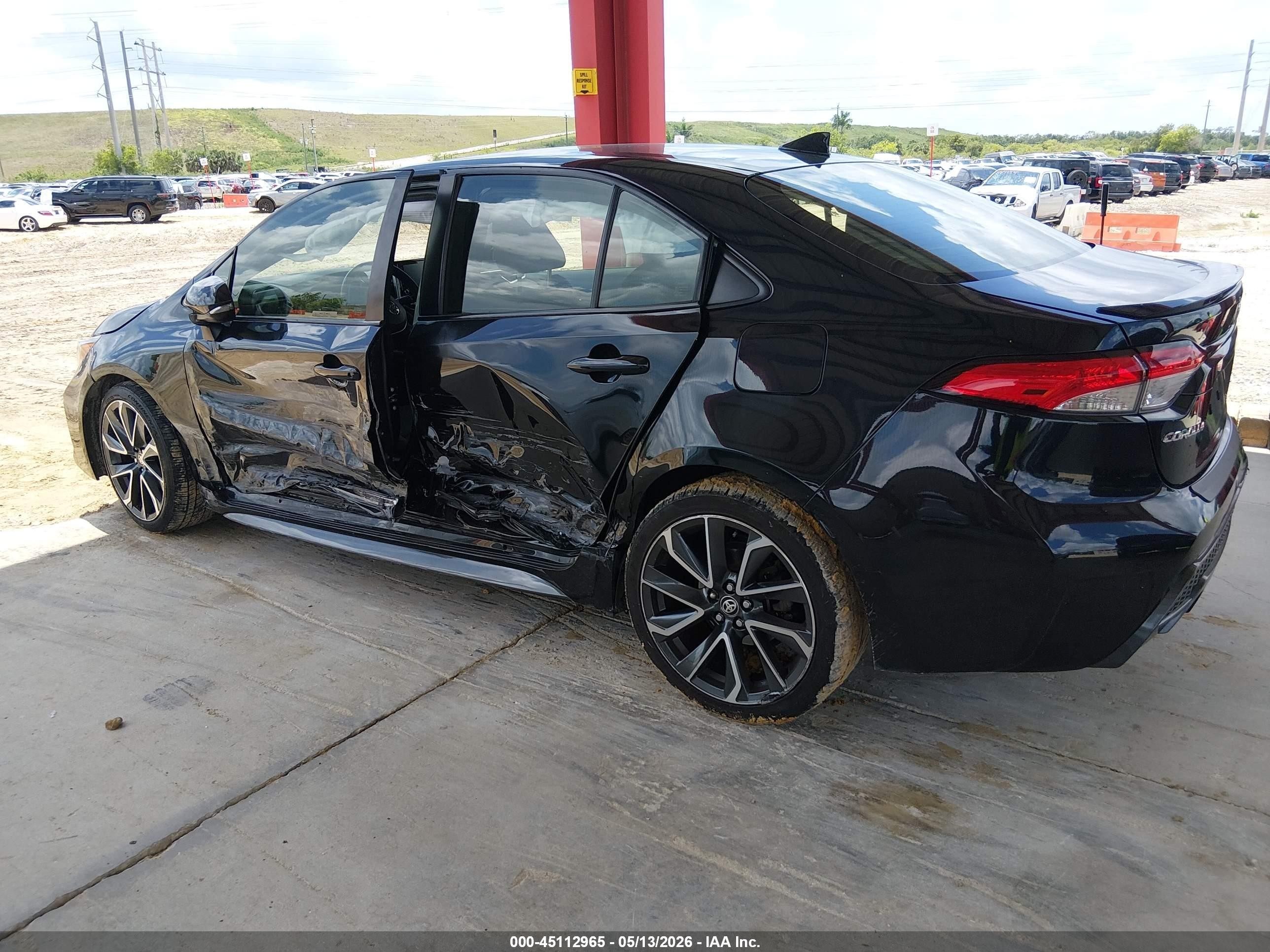2021 Toyota Corolla Se Black vin: JTDS4MCE4MJ057295
