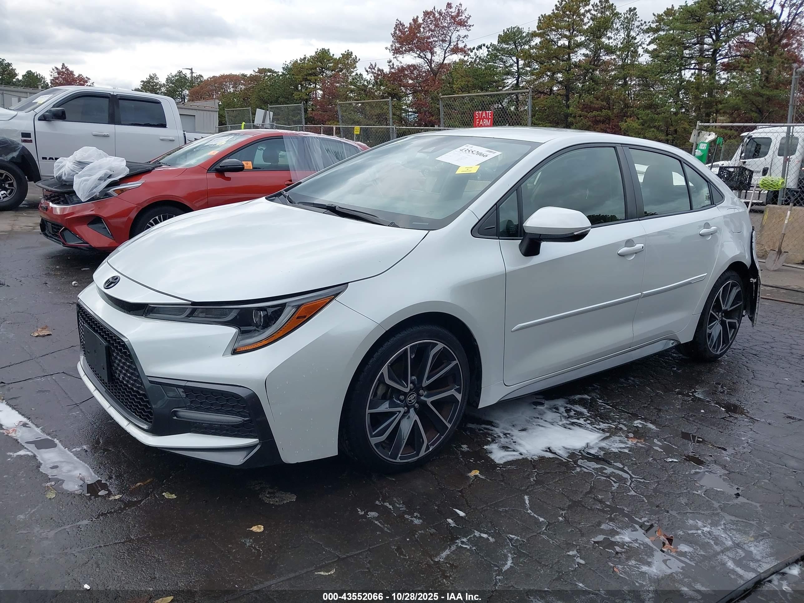 2022 Toyota Corolla Se White vin: JTDS4MCE5NJ089786