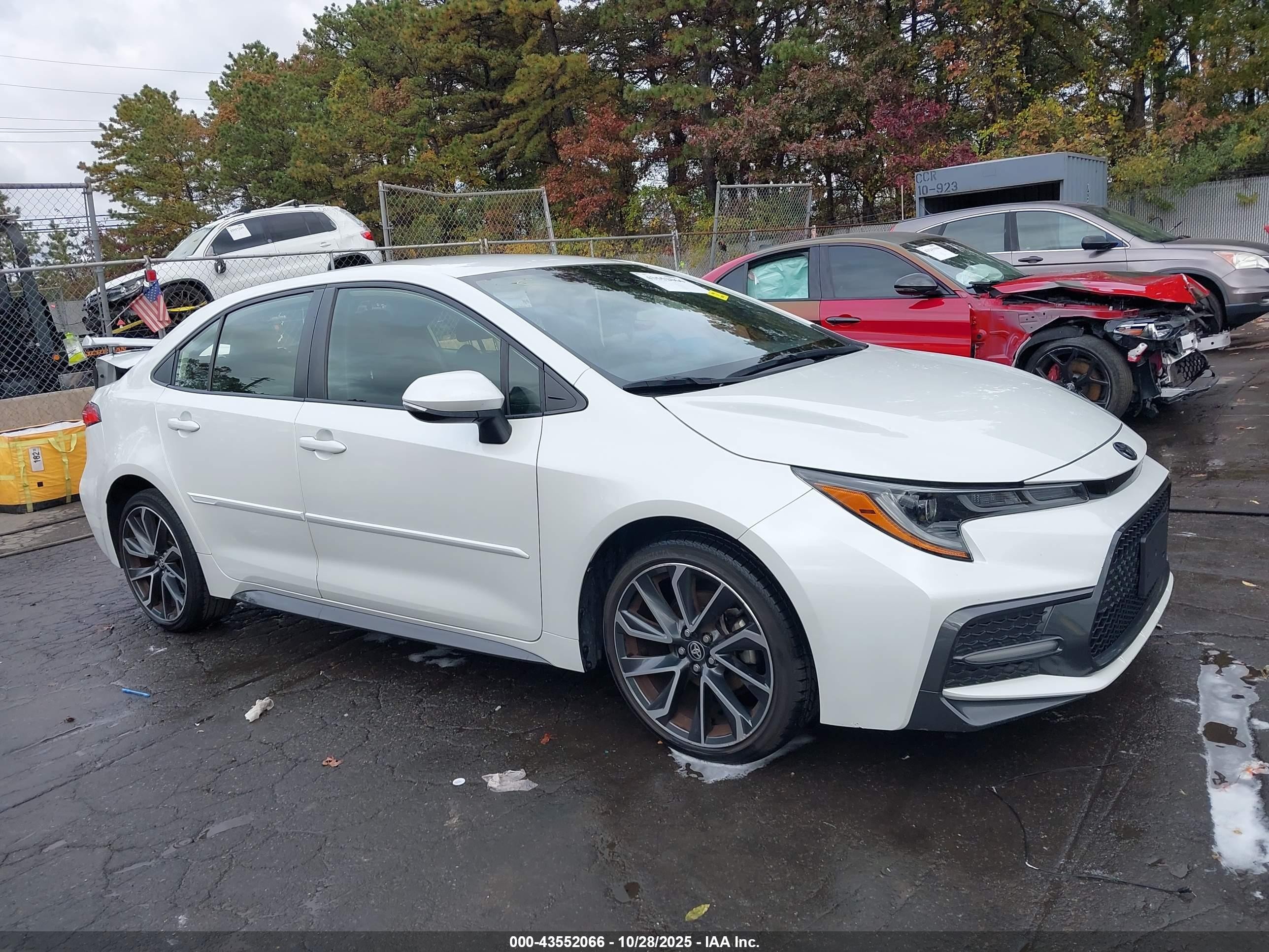 2022 Toyota Corolla Se Белый vin: JTDS4MCE5NJ089786
