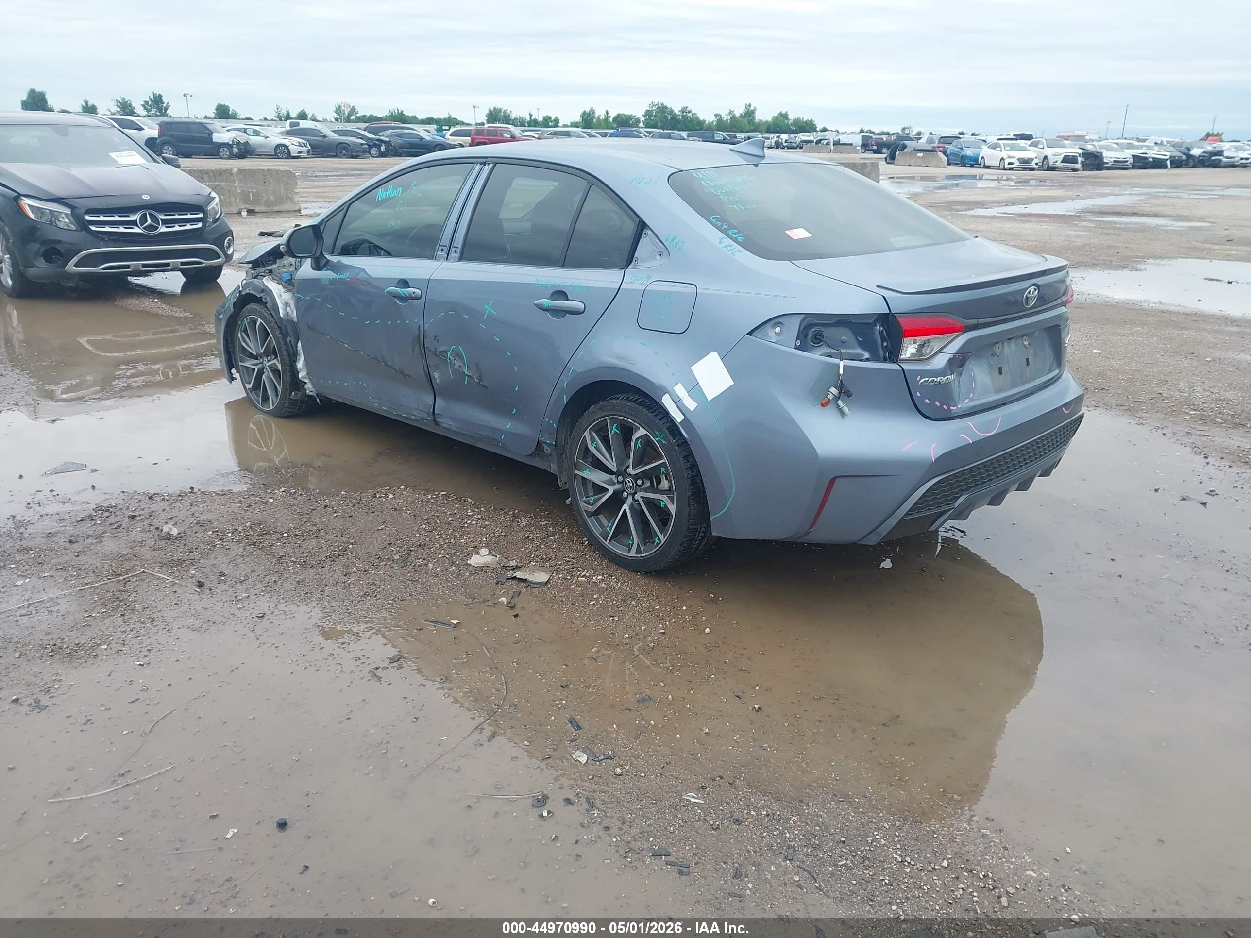 2021 Toyota Corolla Se Blue vin: JTDS4MCE7MJ063902
