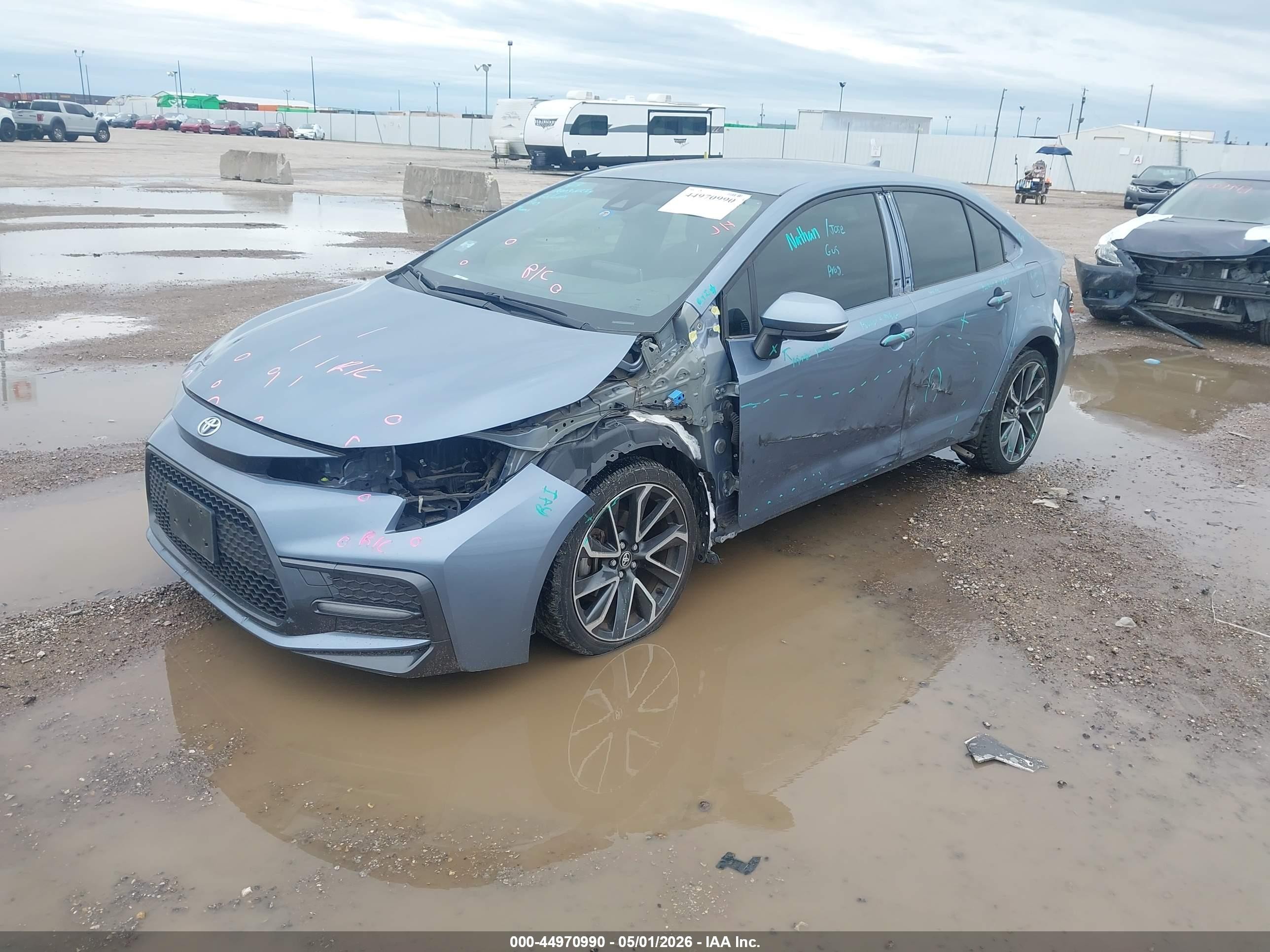 2021 Toyota Corolla Se Blue vin: JTDS4MCE7MJ063902