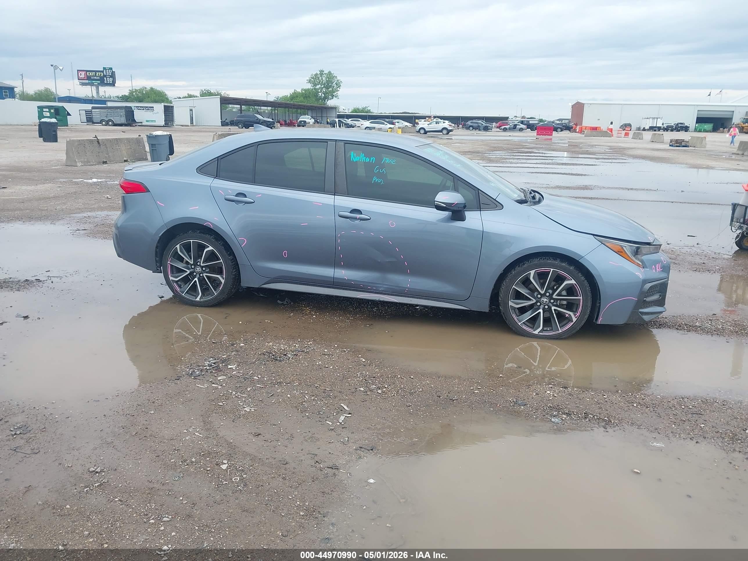 2021 Toyota Corolla Se Blue vin: JTDS4MCE7MJ063902