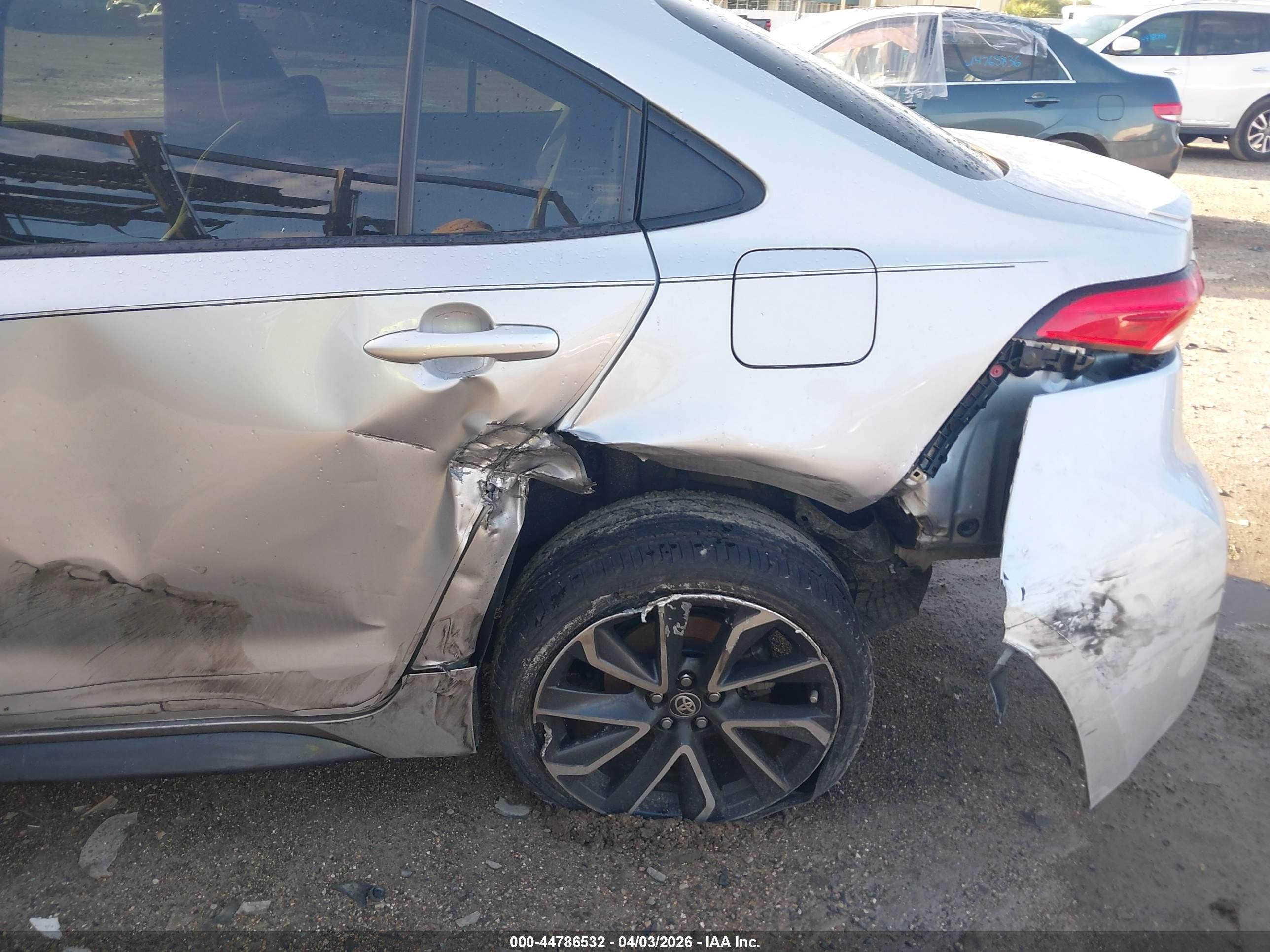 2021 Toyota Corolla Se Silver vin: JTDS4MCE7MJ070283