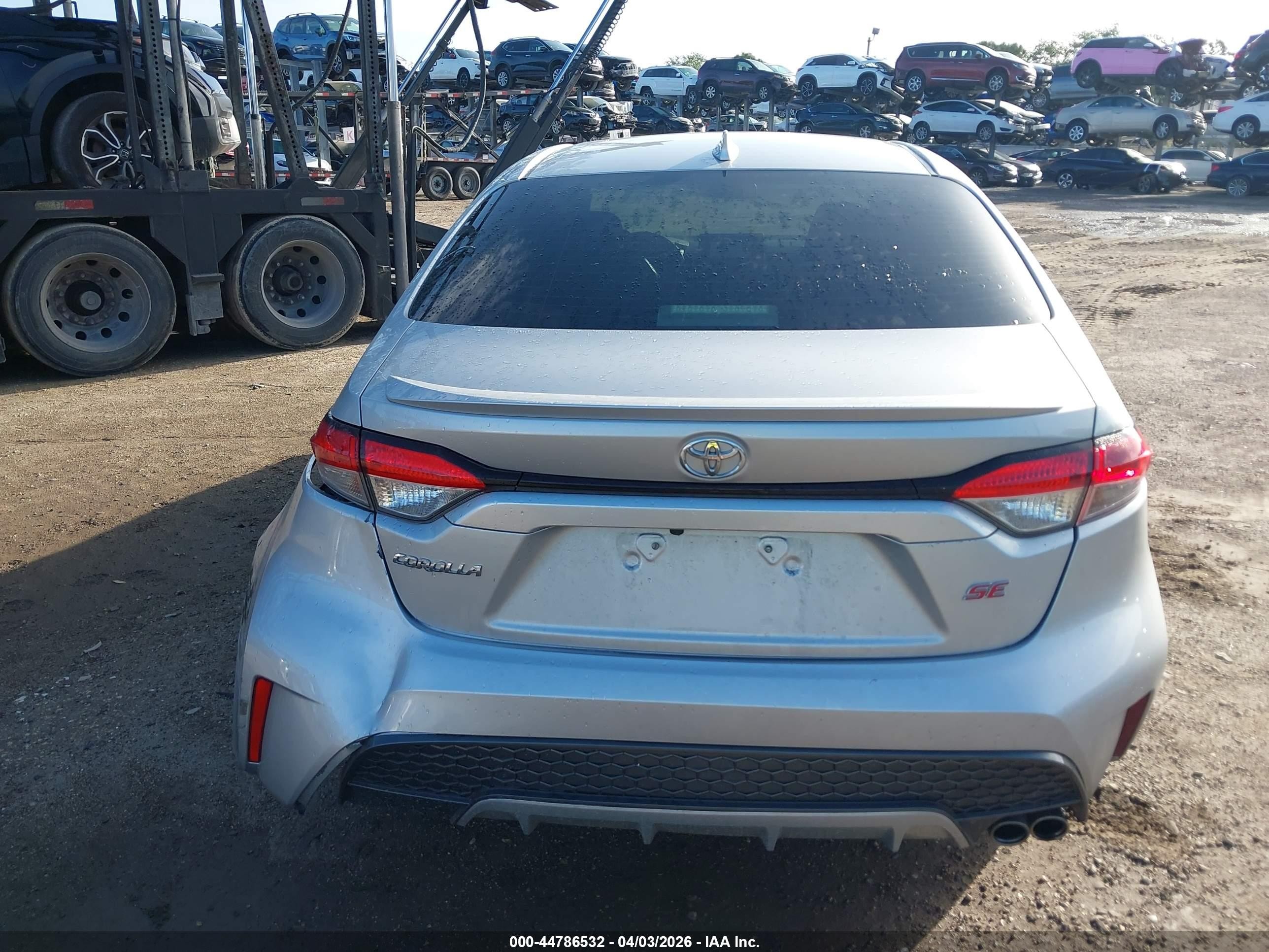 2021 Toyota Corolla Se Silver vin: JTDS4MCE7MJ070283