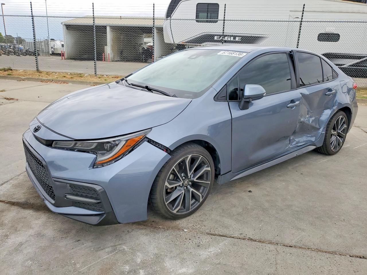 2021 Toyota Corolla Se Gray vin: JTDS4MCE9MJ075503