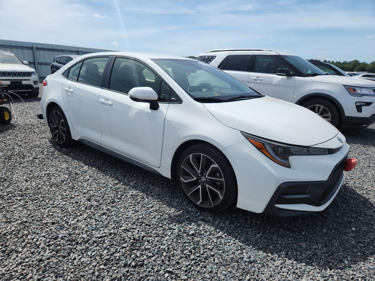 2020 Toyota Corolla Se White vin: JTDS4RCE2LJ050650