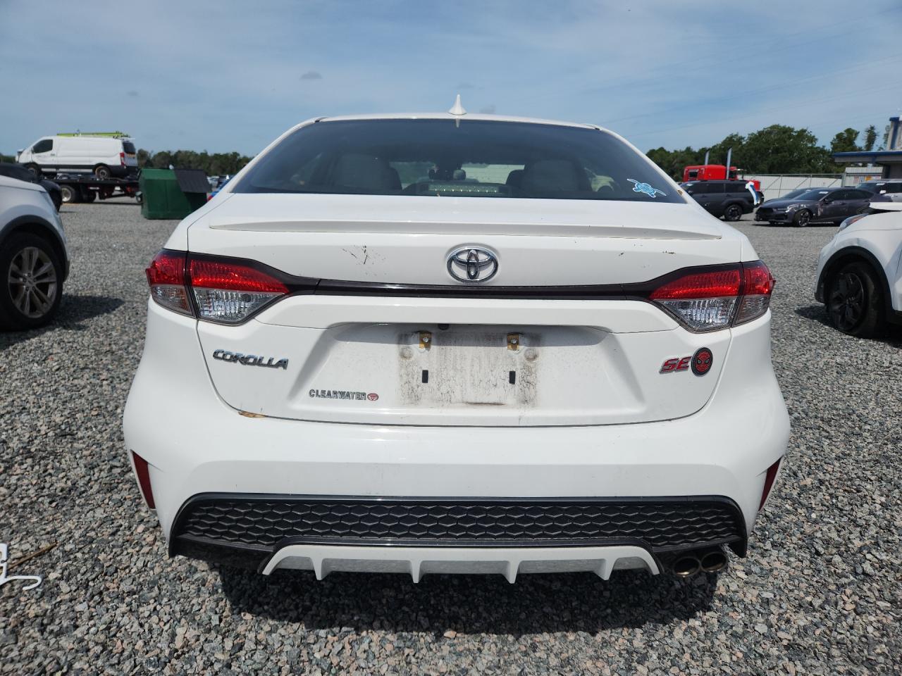 2020 Toyota Corolla Se White vin: JTDS4RCE2LJ050650