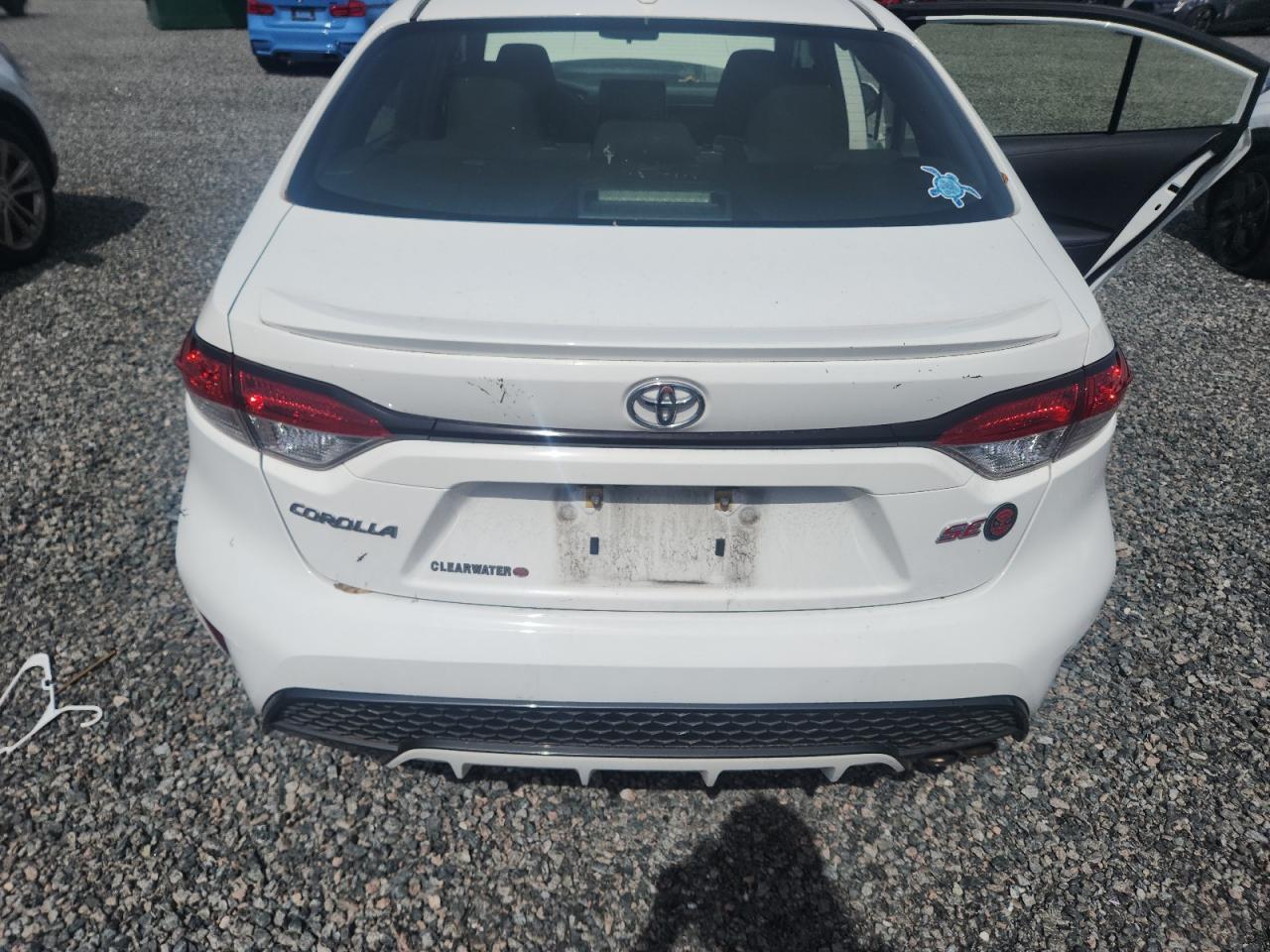 2020 Toyota Corolla Se White vin: JTDS4RCE2LJ050650 Damage: Deck Lid, Multiple Scratches Heavy, 4