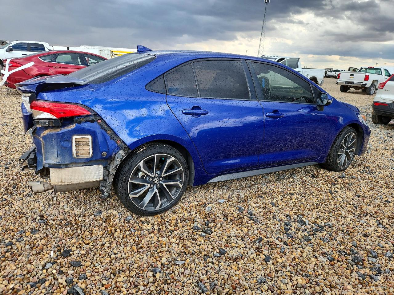 2020 Toyota Corolla Se Blue vin: JTDS4RCE3LJ051029