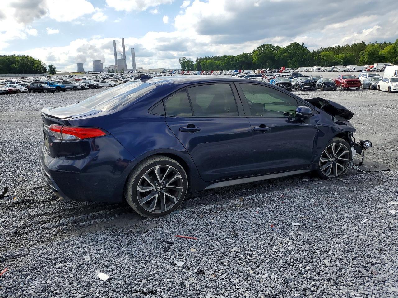 2020 Toyota Corolla Se Blue vin: JTDS4RCE4LJ027211