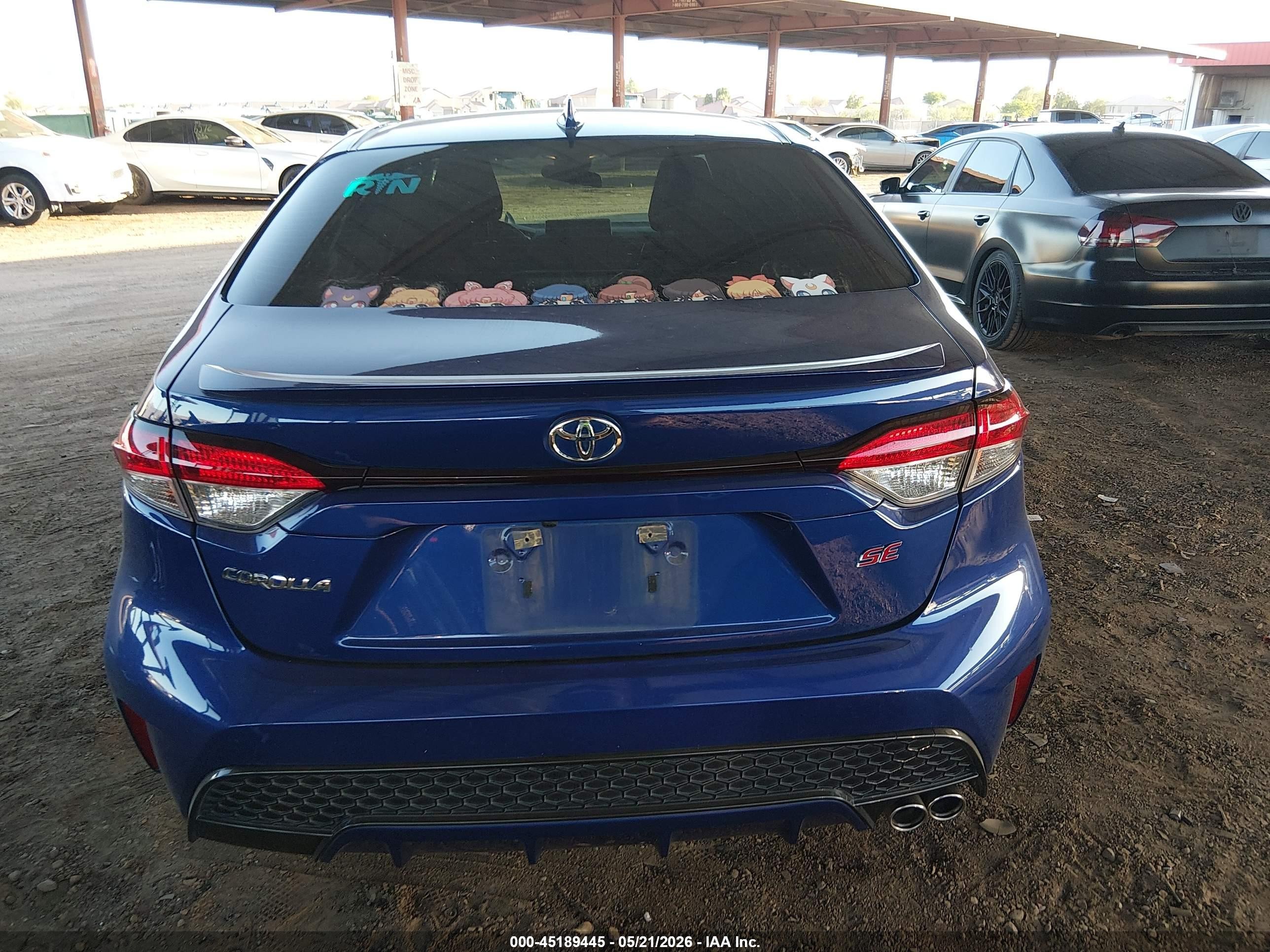 2020 Toyota Corolla Se Синий vin: JTDS4RCE4LJ030917