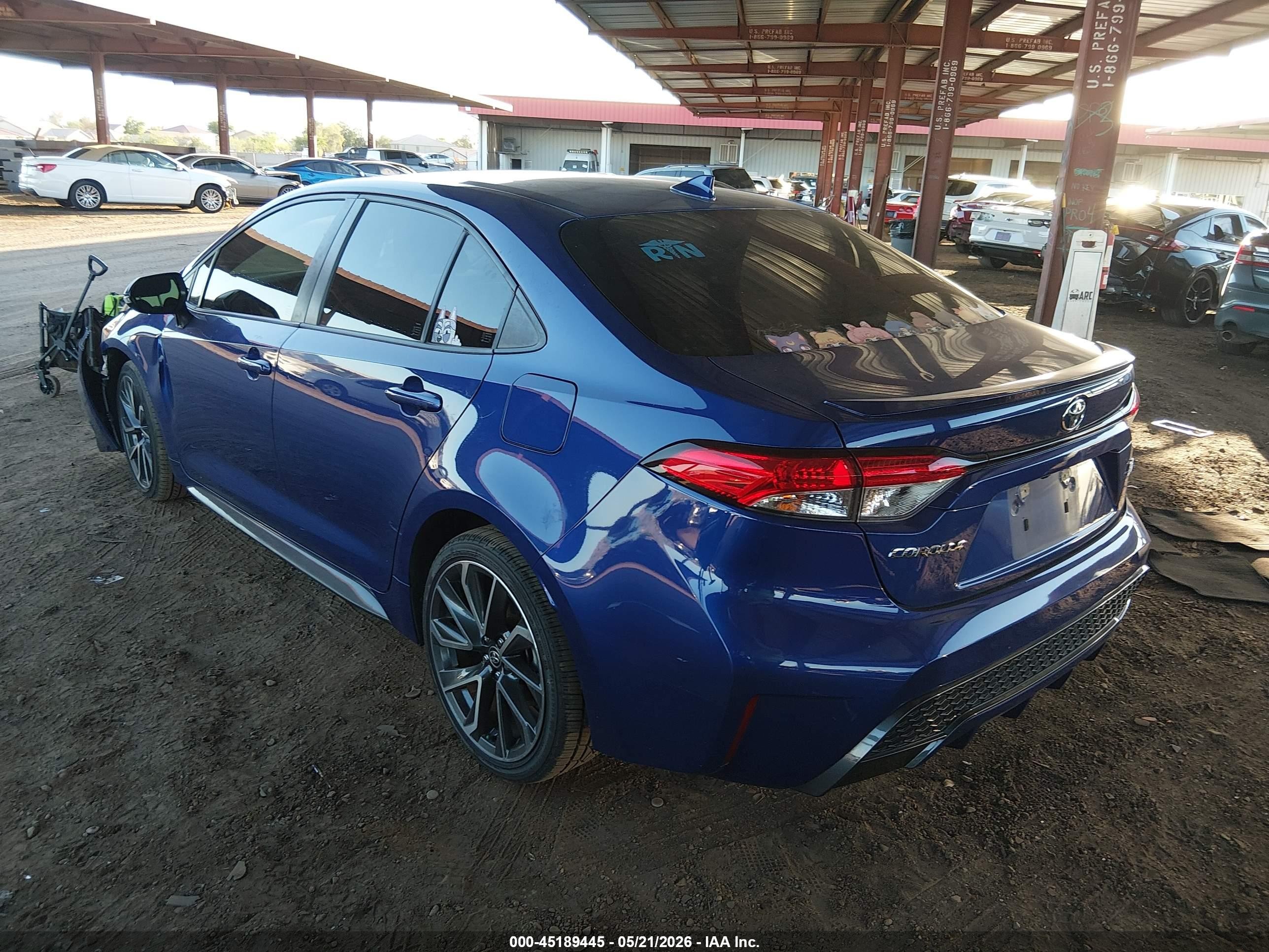 2020 Toyota Corolla Se Синий vin: JTDS4RCE4LJ030917