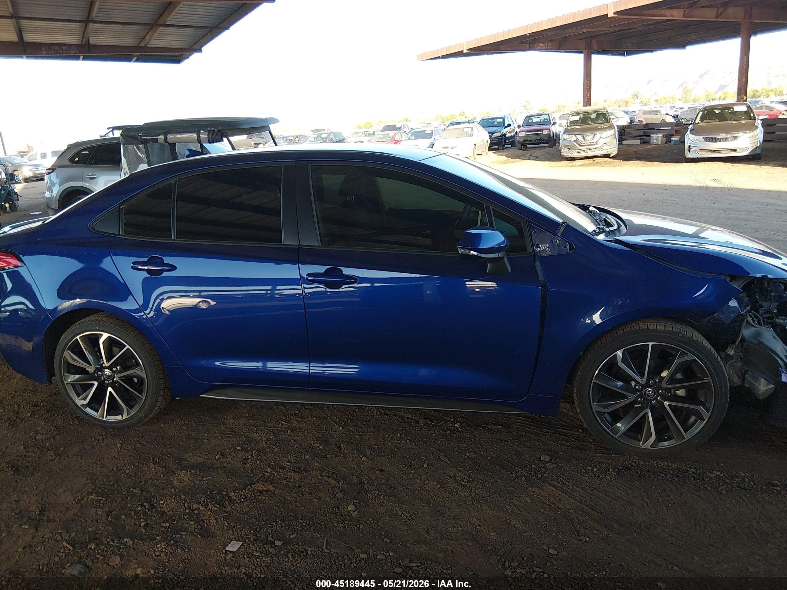 2020 Toyota Corolla Se Синий vin: JTDS4RCE4LJ030917