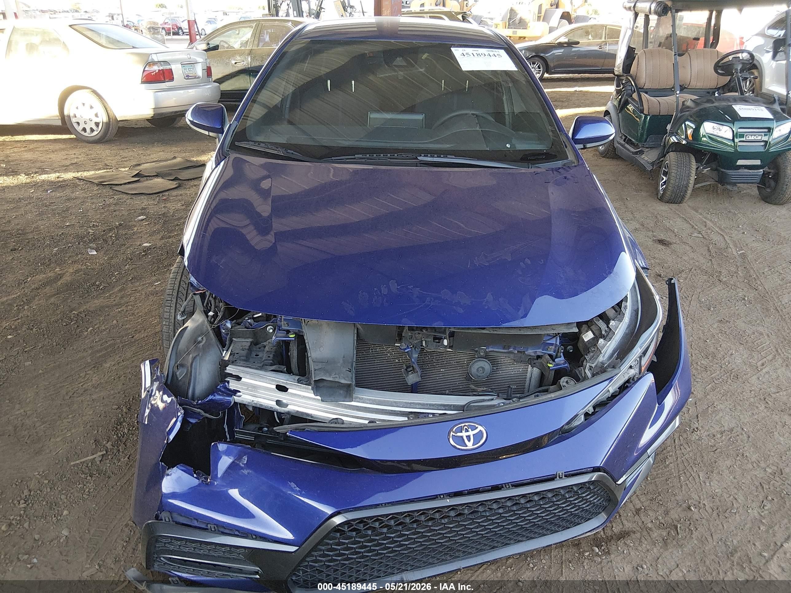 2020 Toyota Corolla Se Синий vin: JTDS4RCE4LJ030917