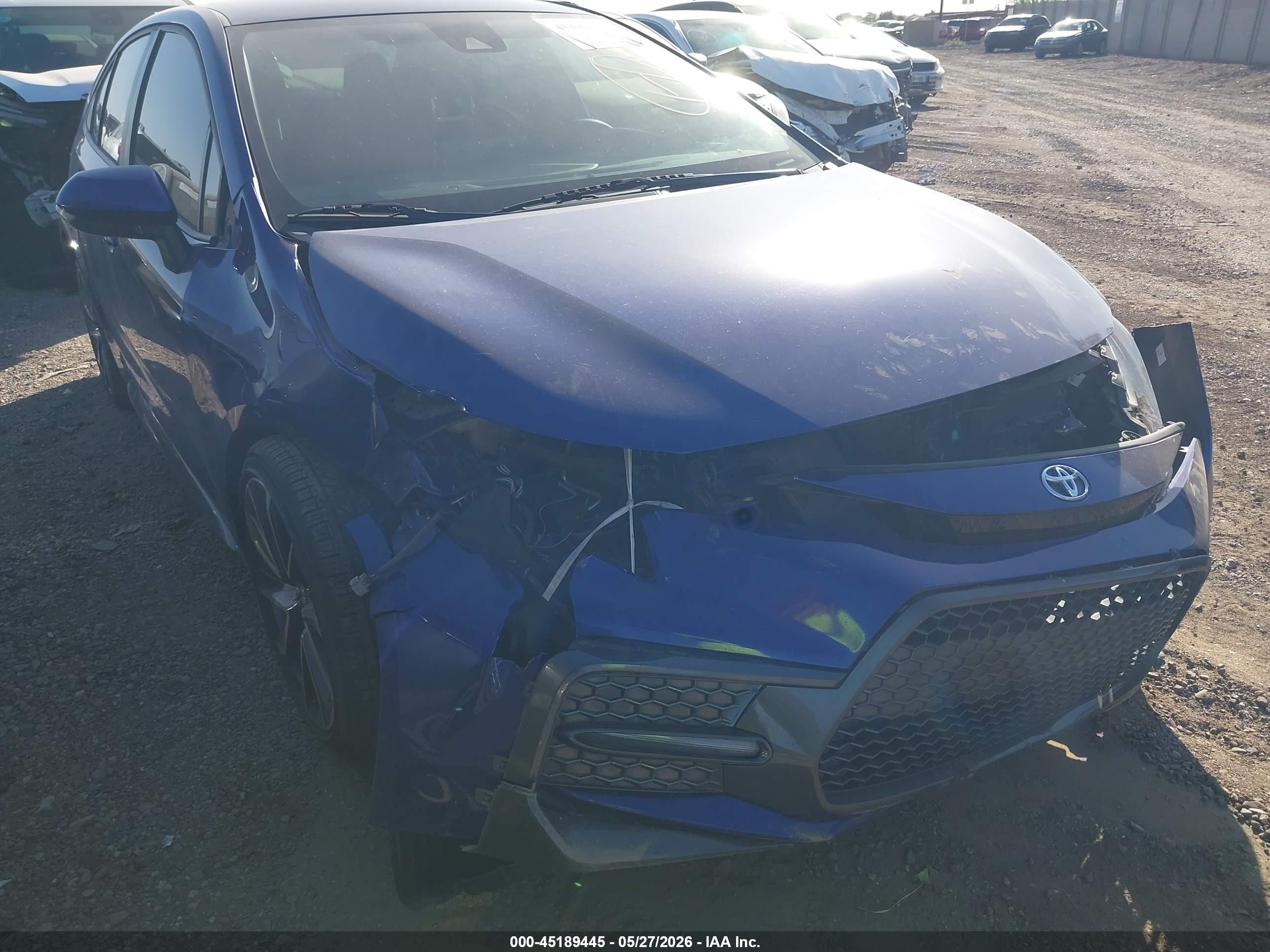 2020 Toyota Corolla Se Синий vin: JTDS4RCE4LJ030917